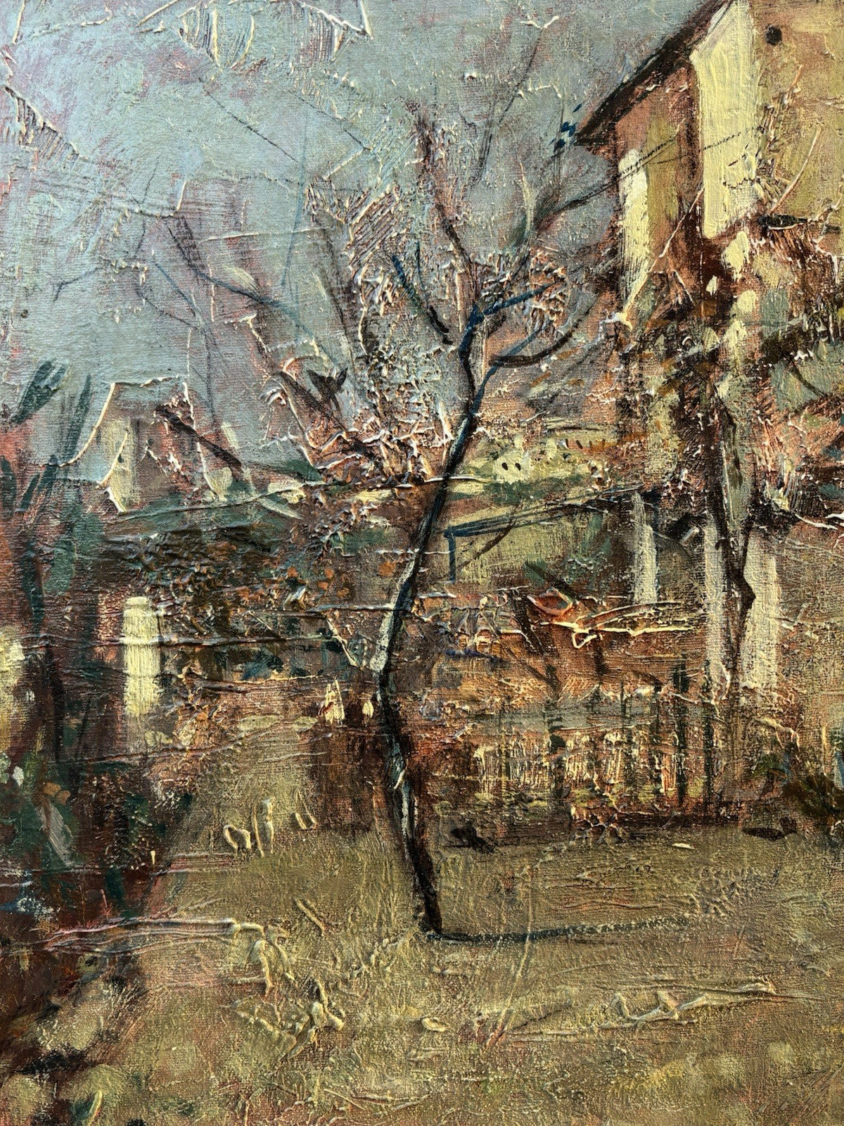 Quadro -Il Giardino Di Casa- dipinto a olio