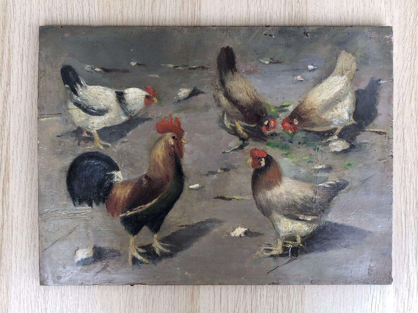 Quadro antico anonimo 800 dipinto a olio su tavola