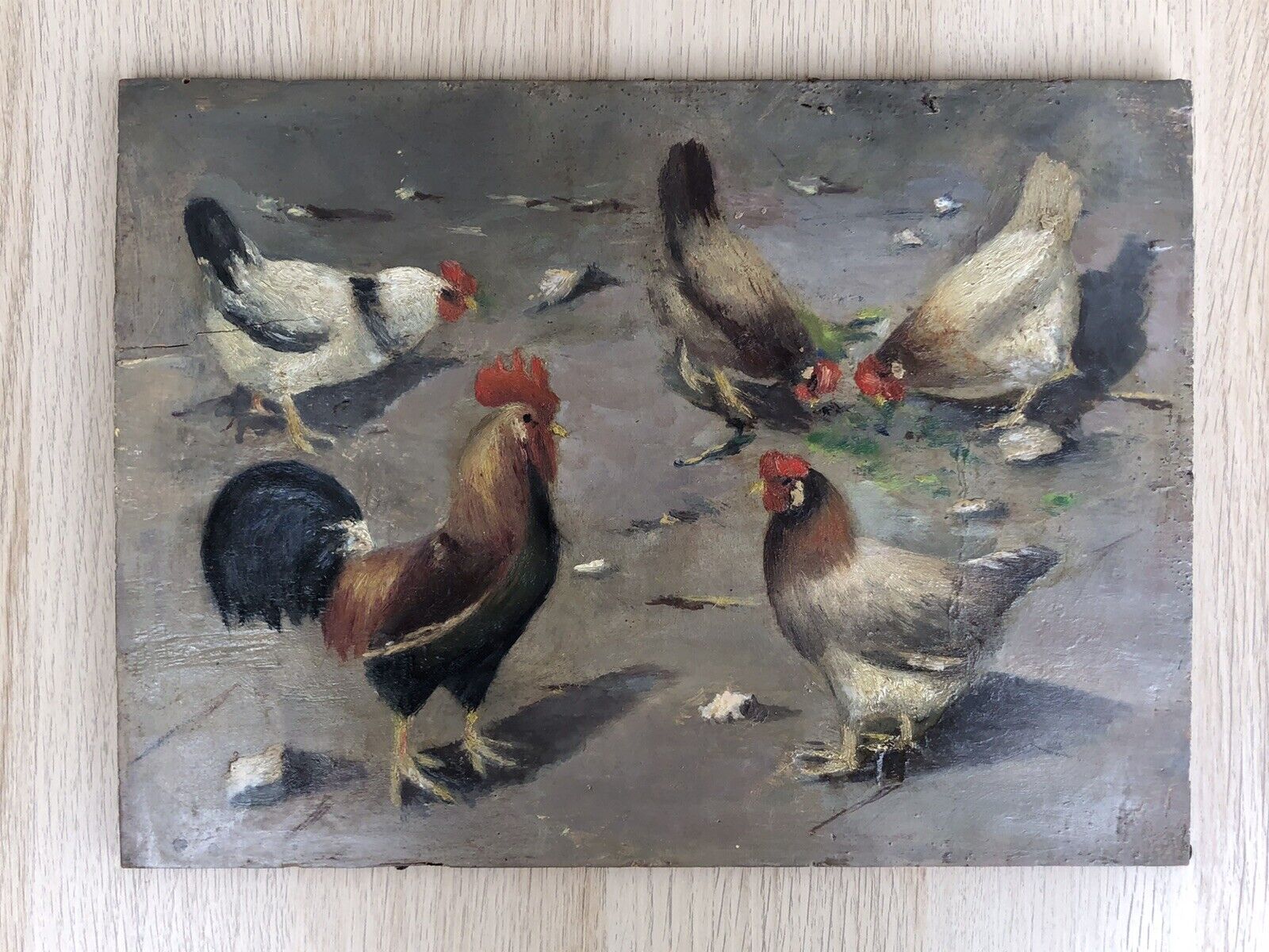Quadro antico anonimo 800 dipinto a olio su tavola