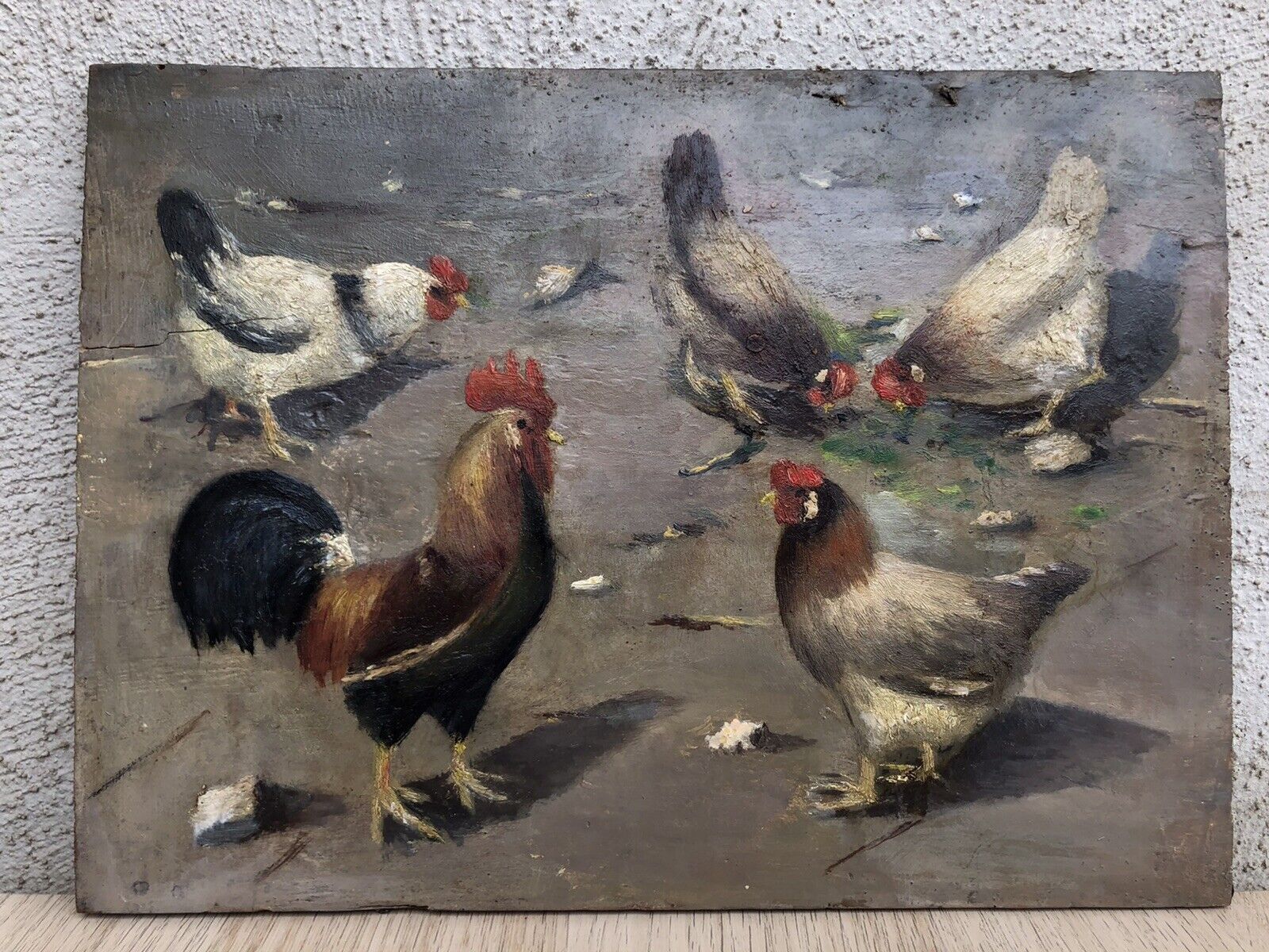 Quadro antico anonimo 800 dipinto a olio su tavola