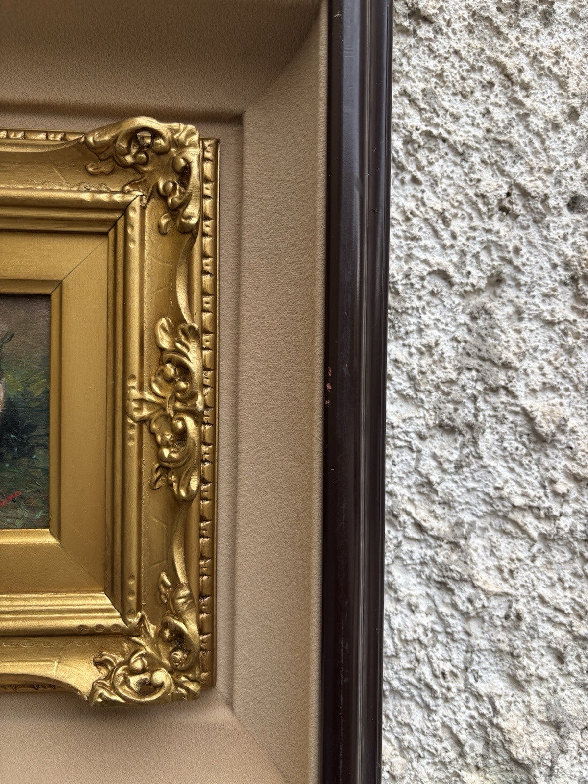 Quadro -Galline- Gianni Strino dipinto a olio su tavoletta
