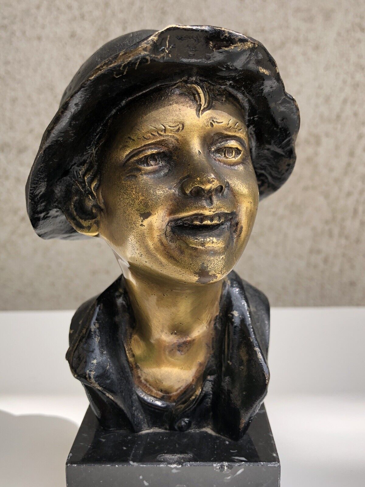 Scultura In Bronzo Vintage “Scugnizzo”