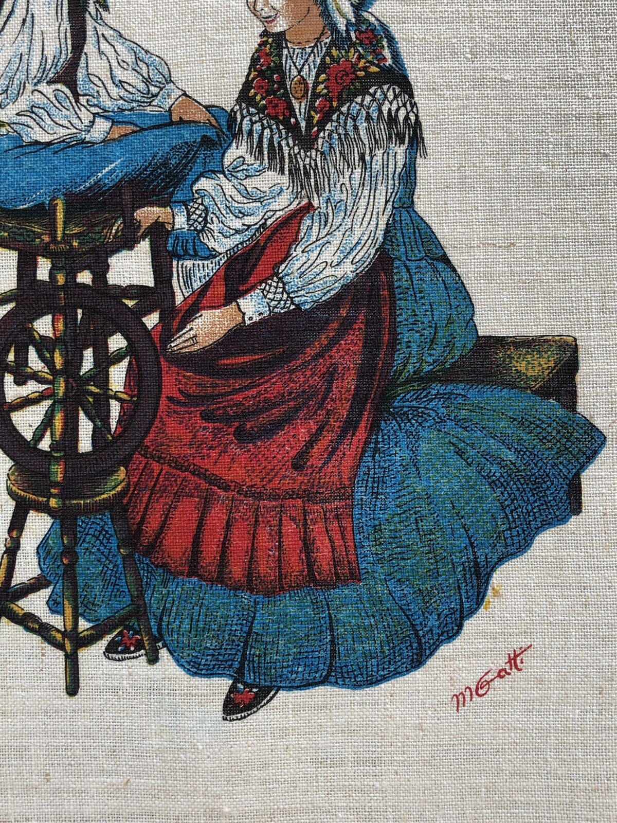 Coppia di quadri stampe su tela lino vintage - Soggetti Sardi