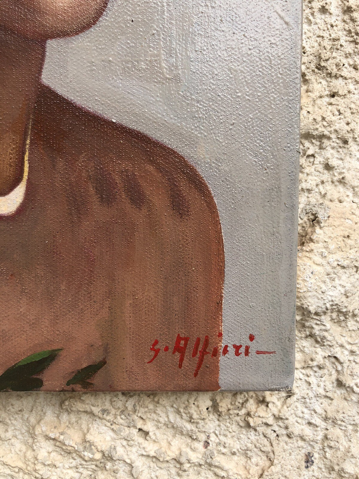 Quadro vintage -Figura Donna-dipinto a olio su tela