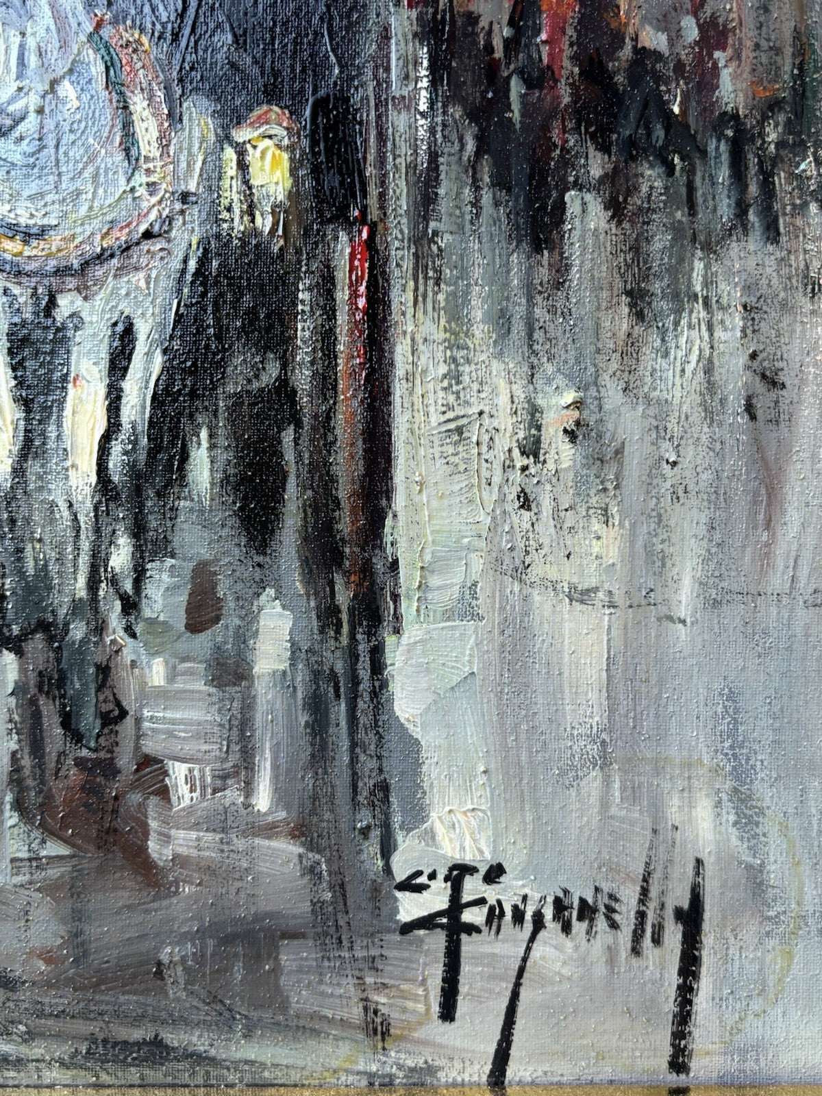 Quadro -Carrozzella- Ciro Canzanella dipinto a olio su tela