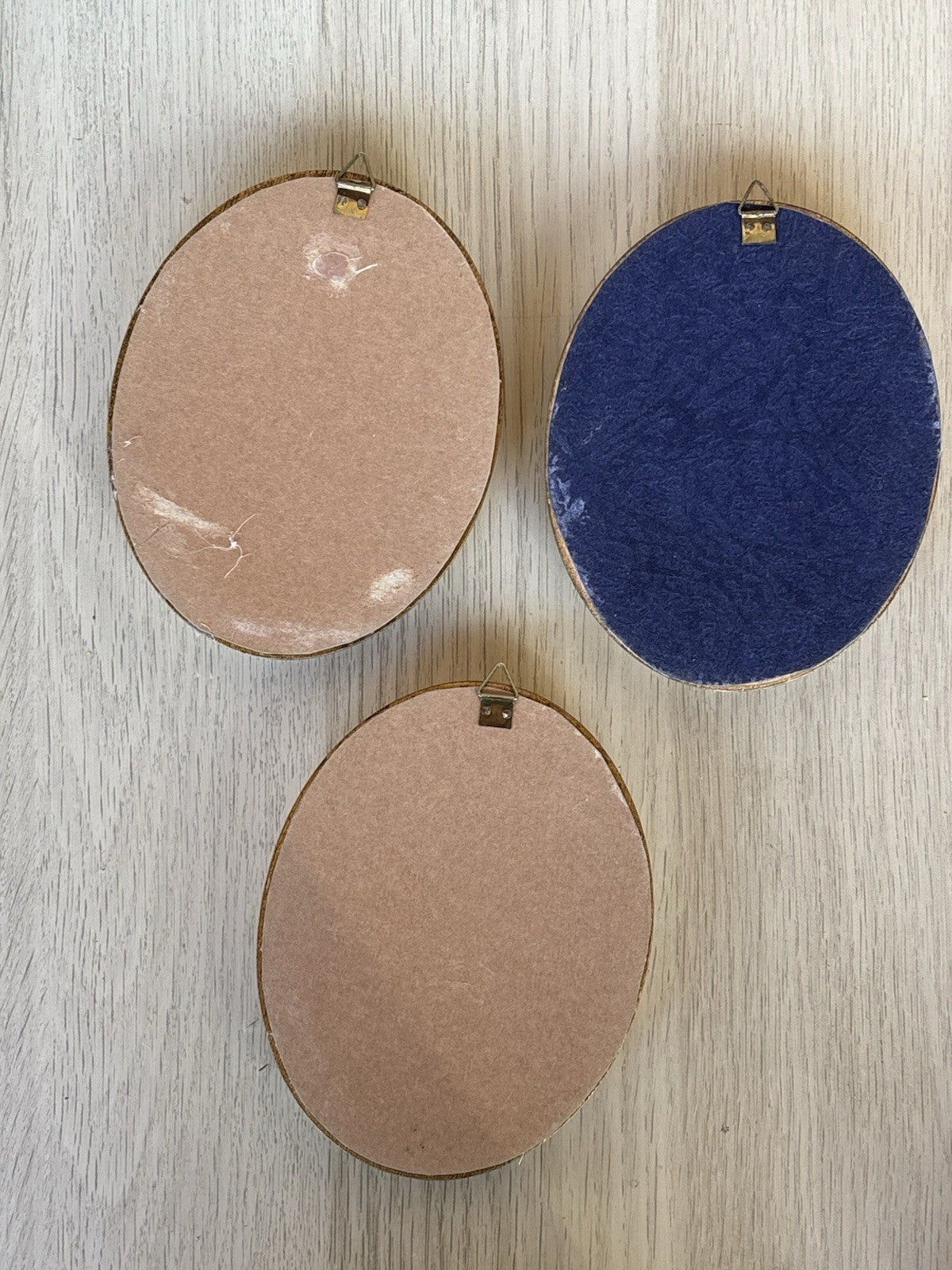 Tris Di Quadri Vintage Dipinti A Olio