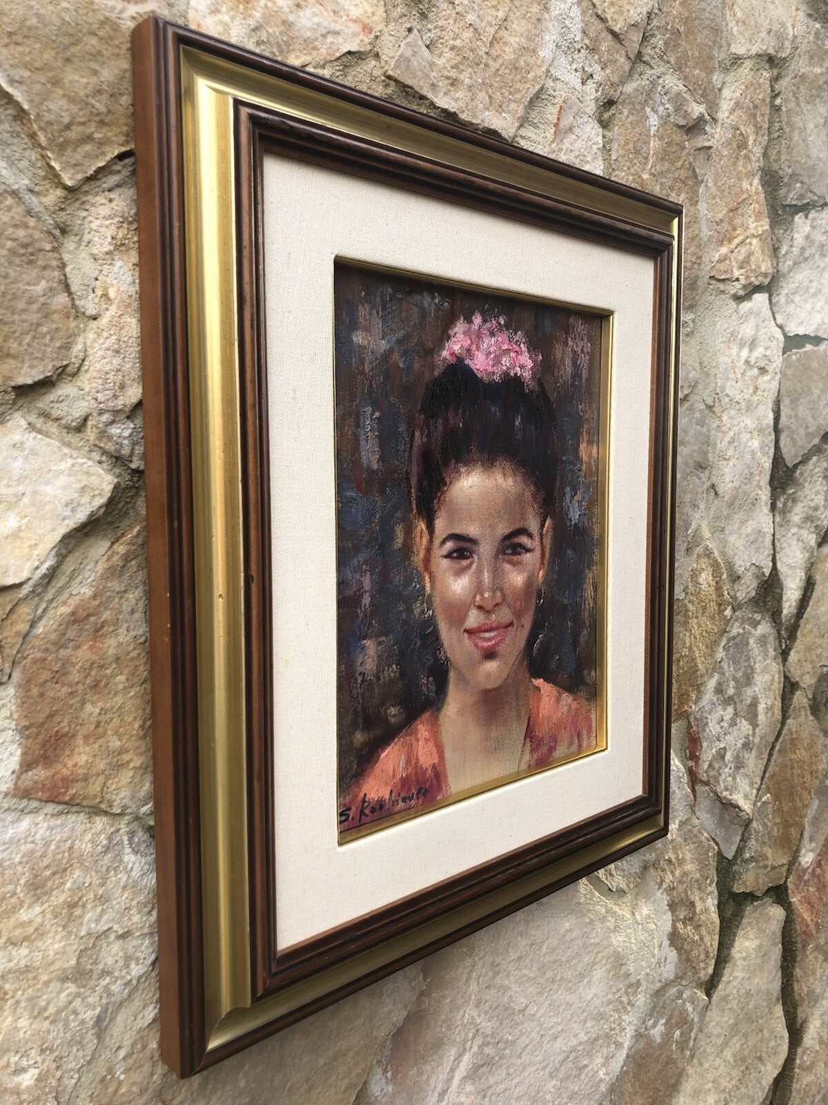 Quadro -Figura Di Donna- dipinto a olio