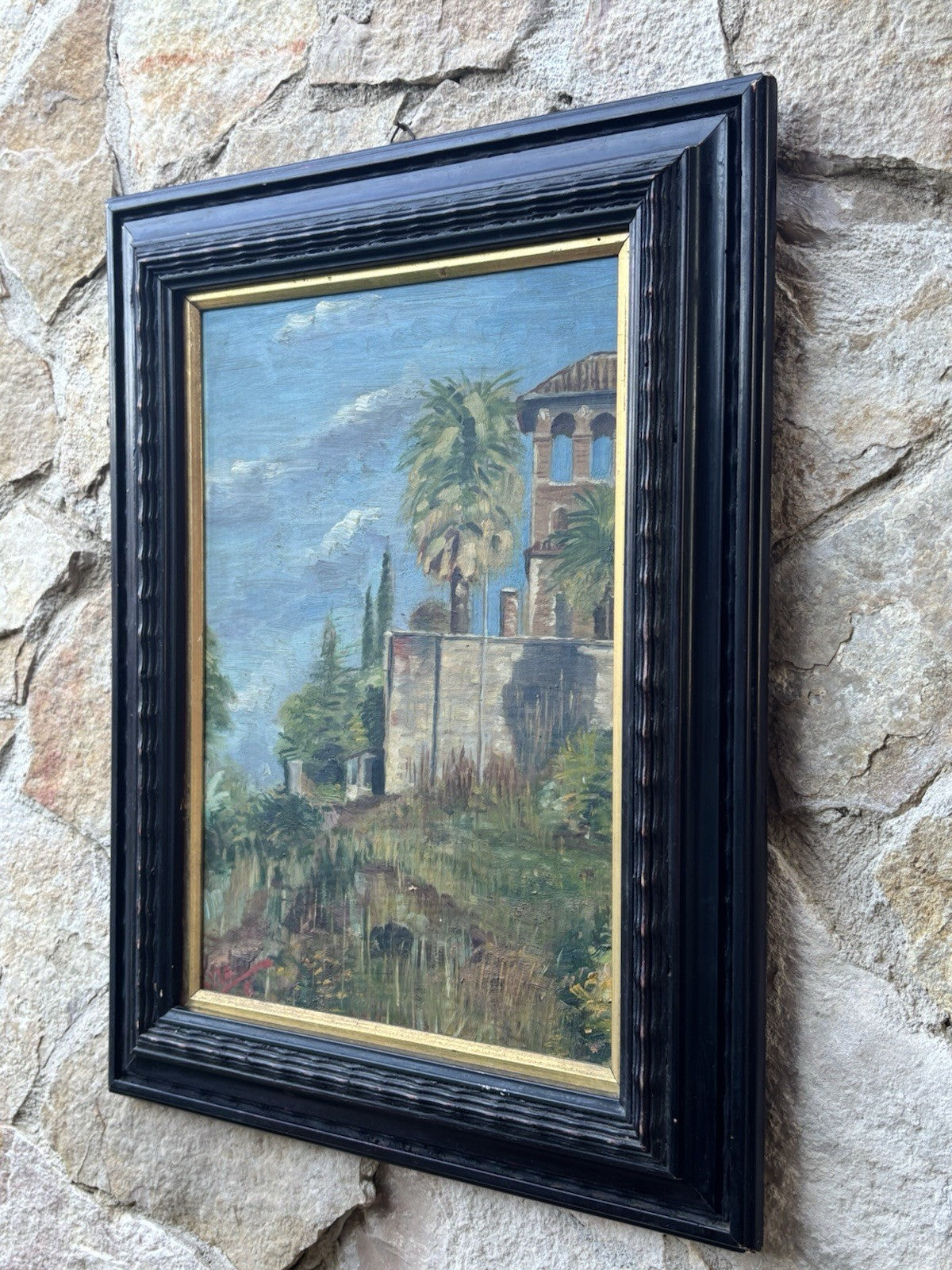 Quadro -Paesaggio- dipinto a olio