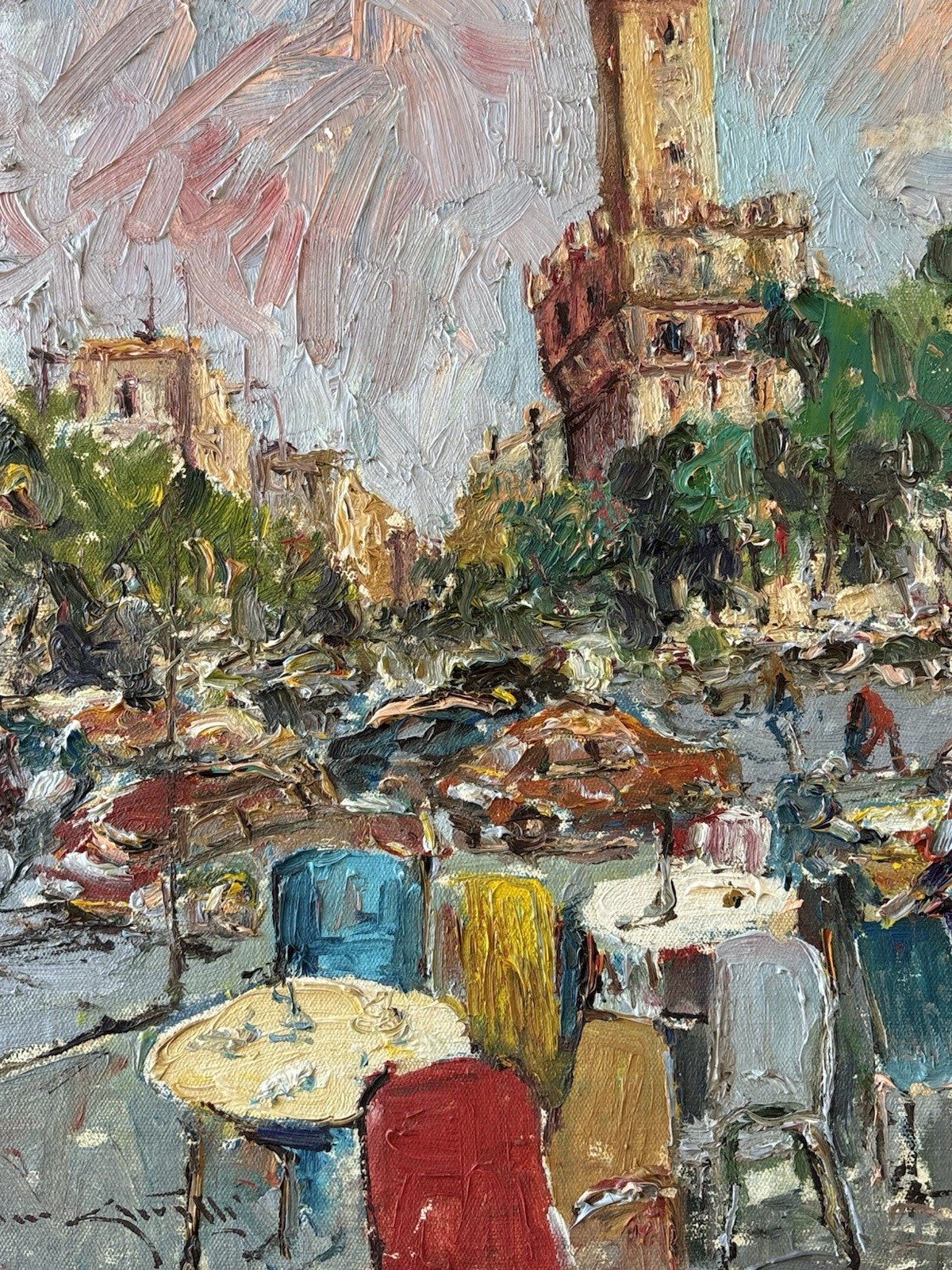 Quadro -Firenze- Rocco Carvelli- dipinto a olio su tela