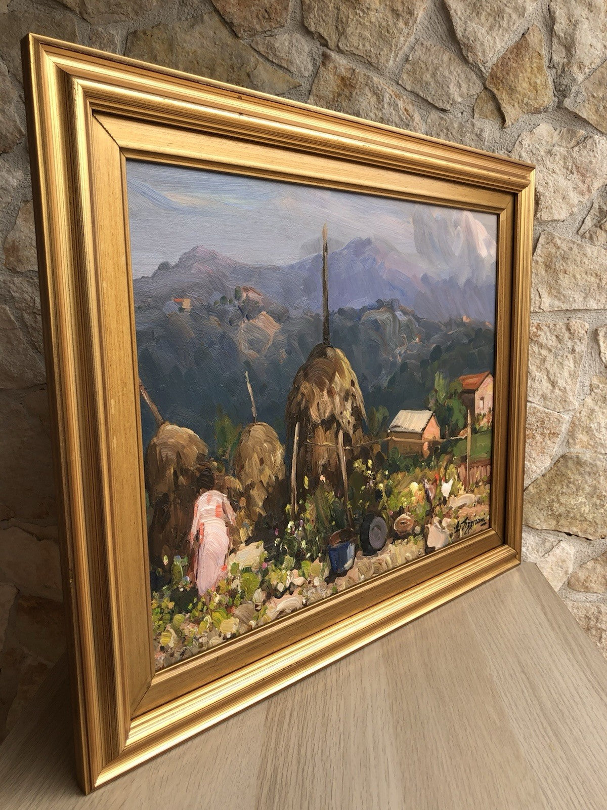 Quadro -Paesaggio Cilentano- Edoardo Pizzirani dipinto a olio