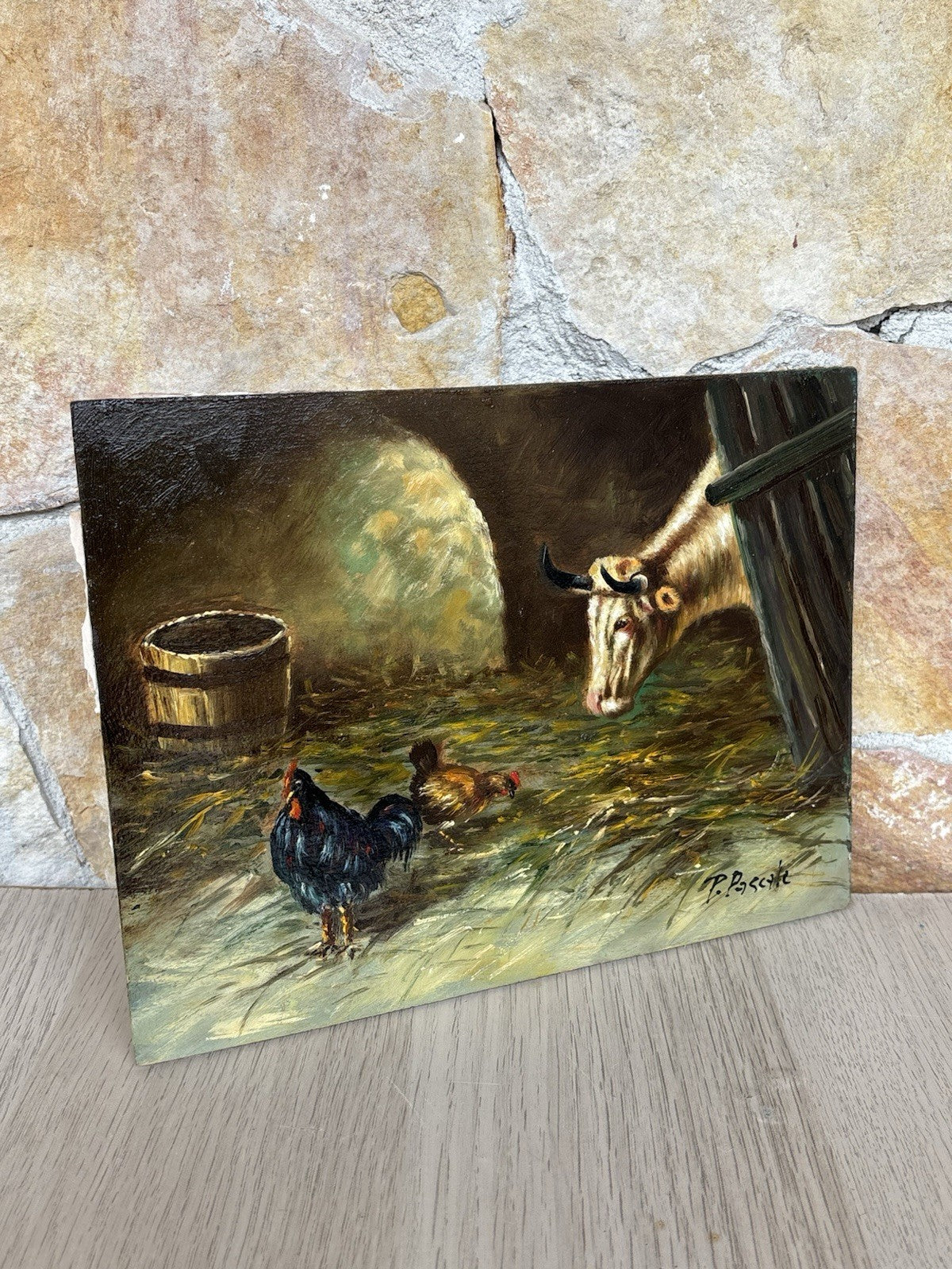 Quadro -Figure Animali- dipinto a olio