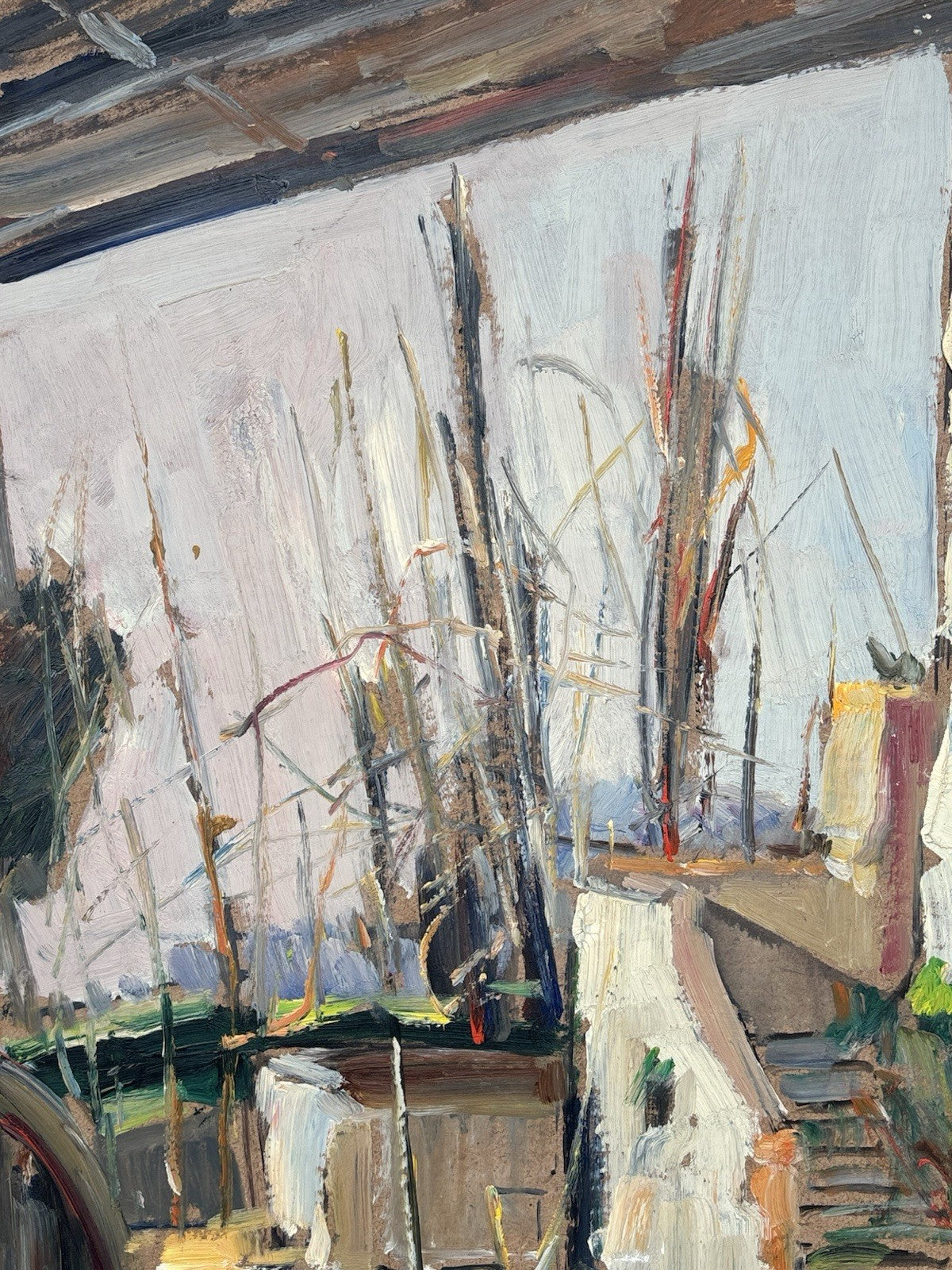 Quadro -Paesaggio Con Casolare- Edmondo Di Napoli- dipinto a olio