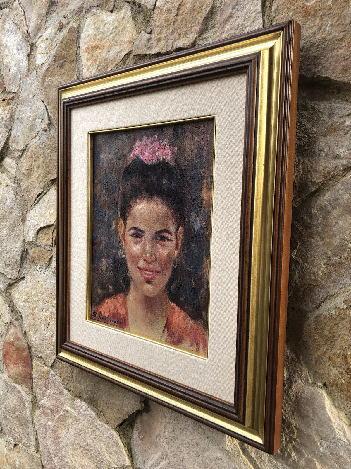 Quadro -Figura Di Donna- dipinto a olio