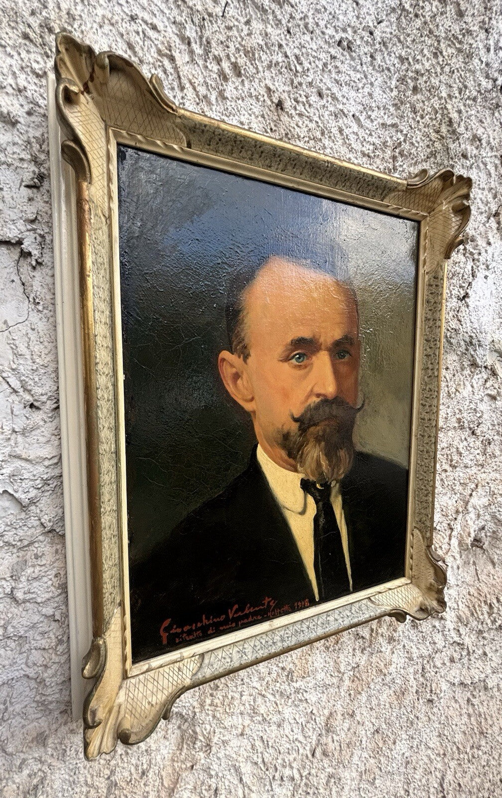 Quadro antico -Ritratto- dipinto a olio su tela