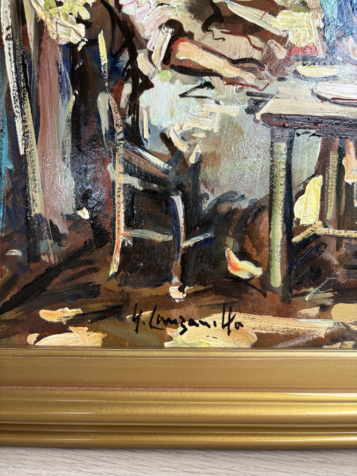 Quadro -Scampagnata- Nicola Canzanella dipinto a olio