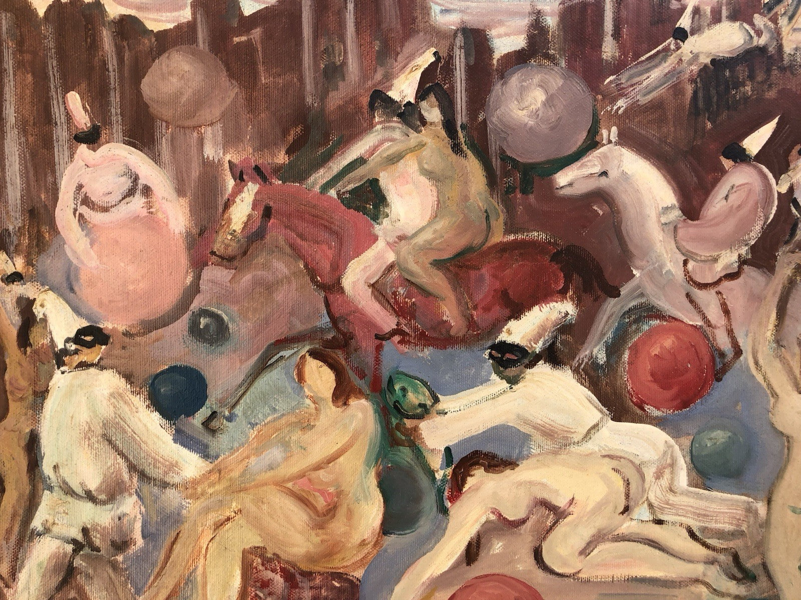 Quadro -Pulcinella- Mario Cortiello dipinto a olio su tela