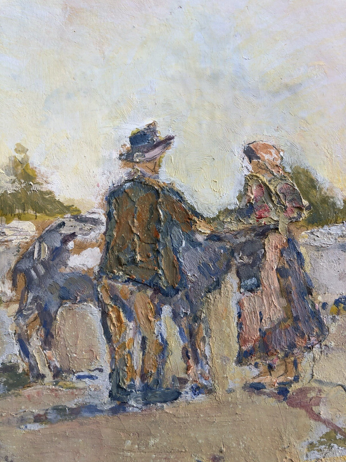 Quadro vintage -Paesaggio- dipinto a olio