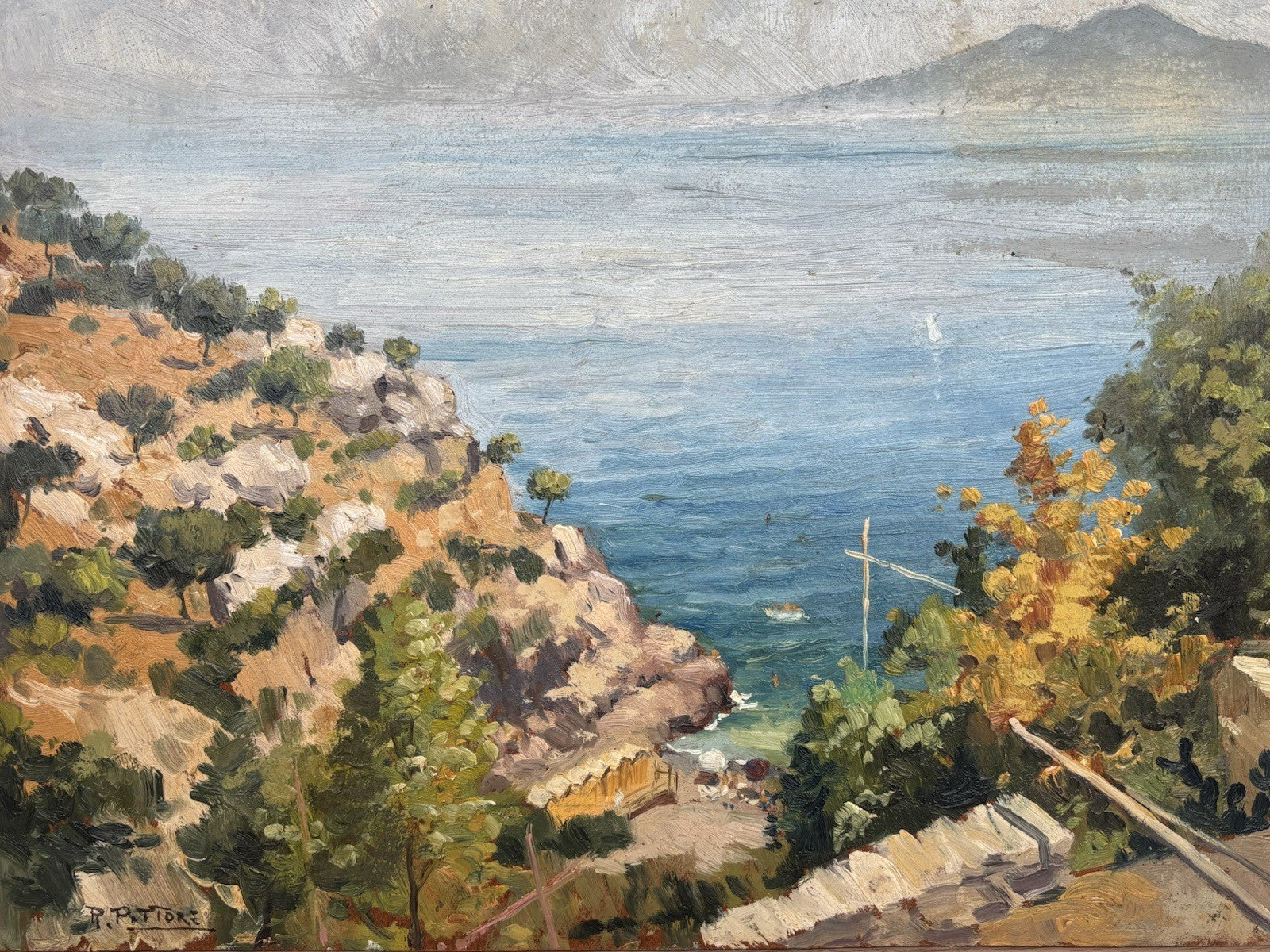 Quadro -Costiera- dipinto a olio
