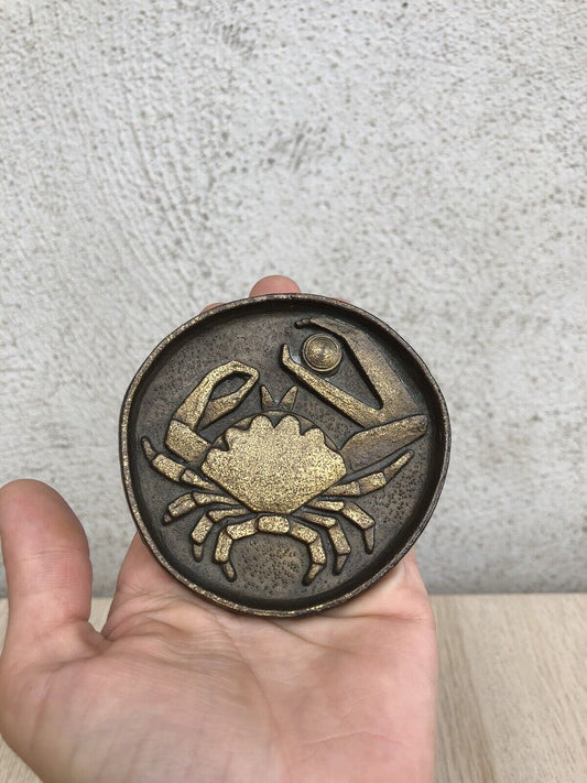 Fermacarte Soprammobile Granchio In Ottone