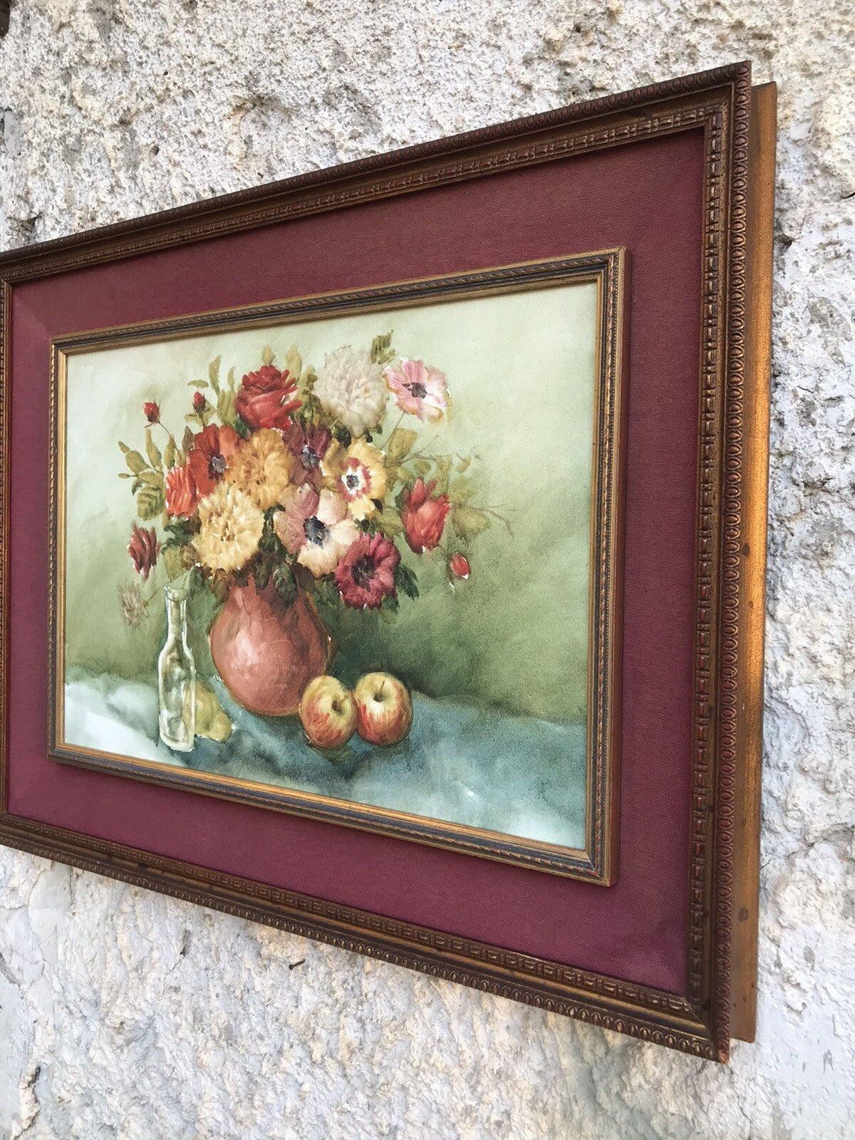 QUADRO VINTAGE - NATURA MORTA- DIPINTO A OLIO SU TELA