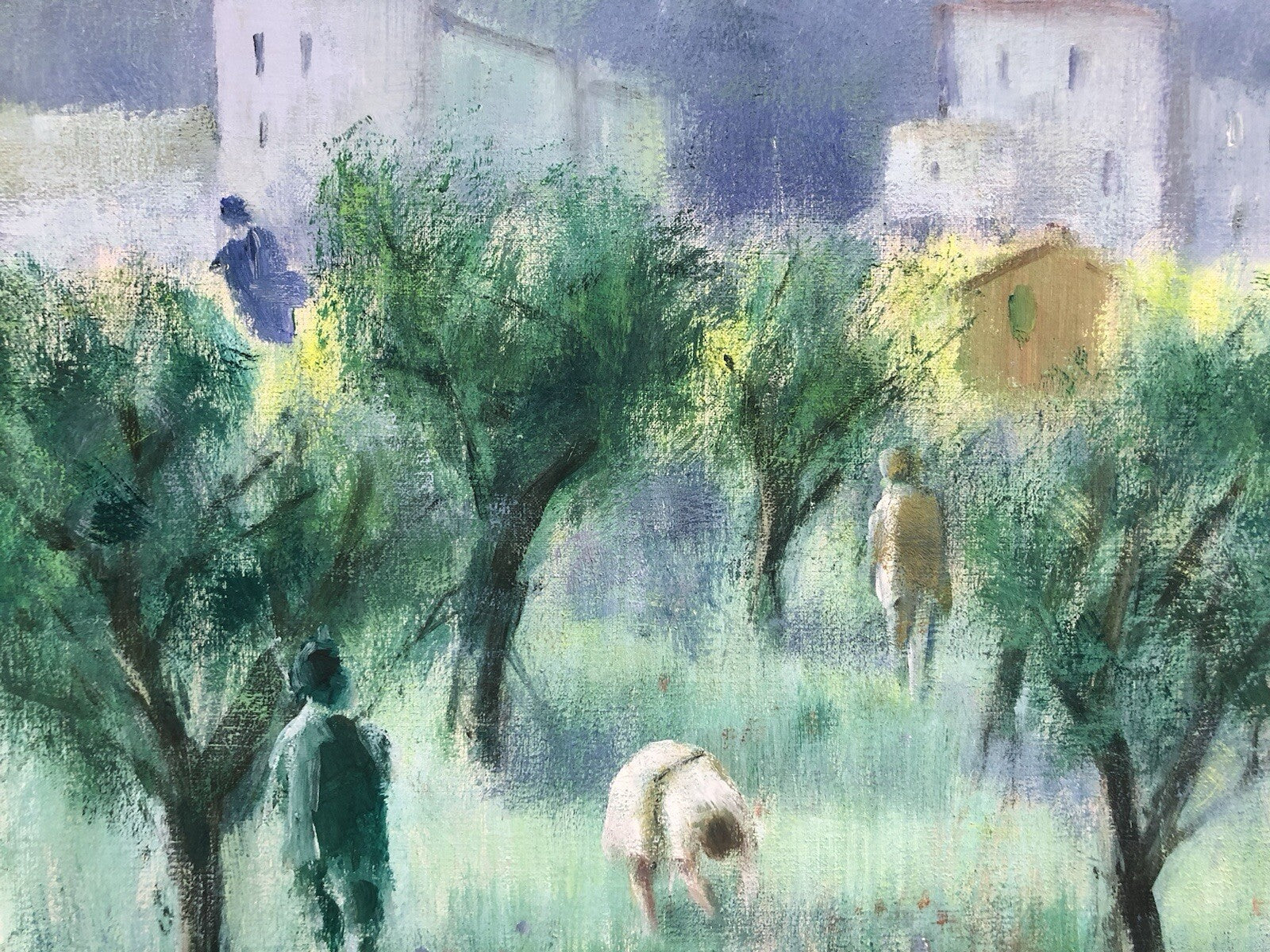 Quadro vintage -Paesaggio- dipinto a olio su tela