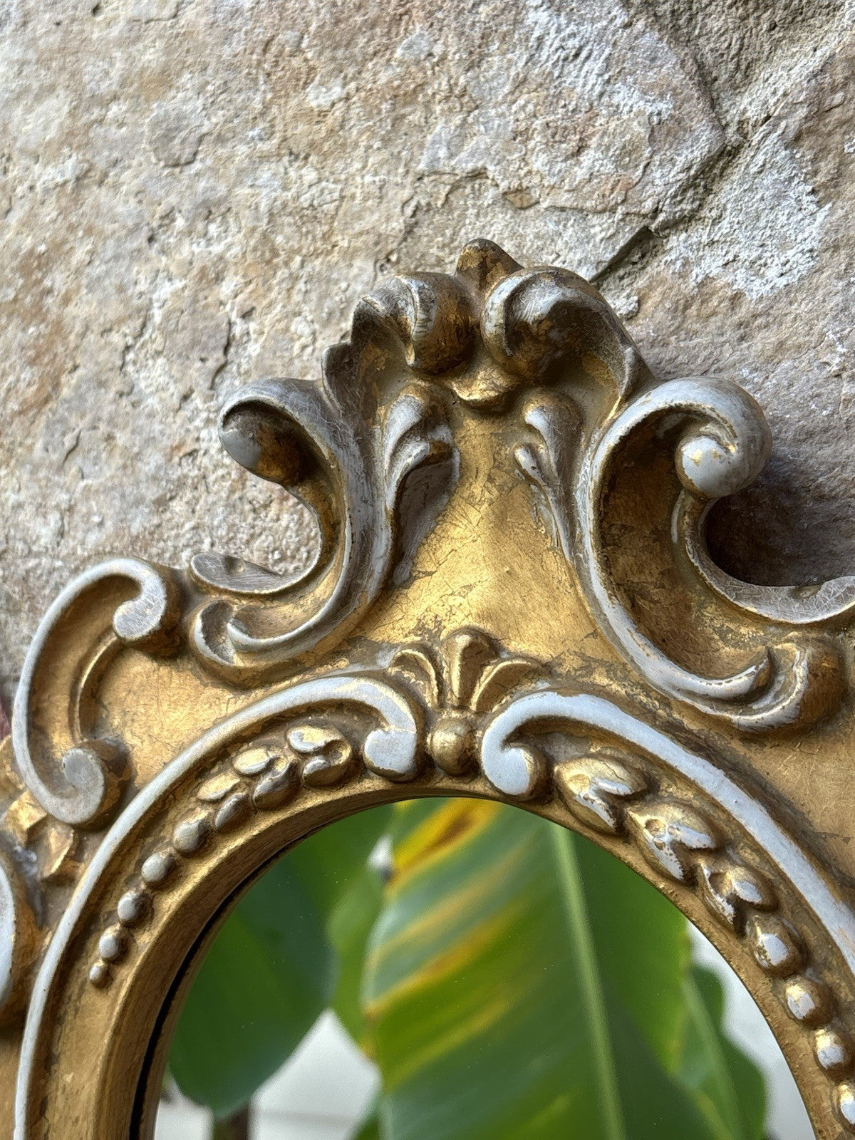 Specchio Vintage In Legno