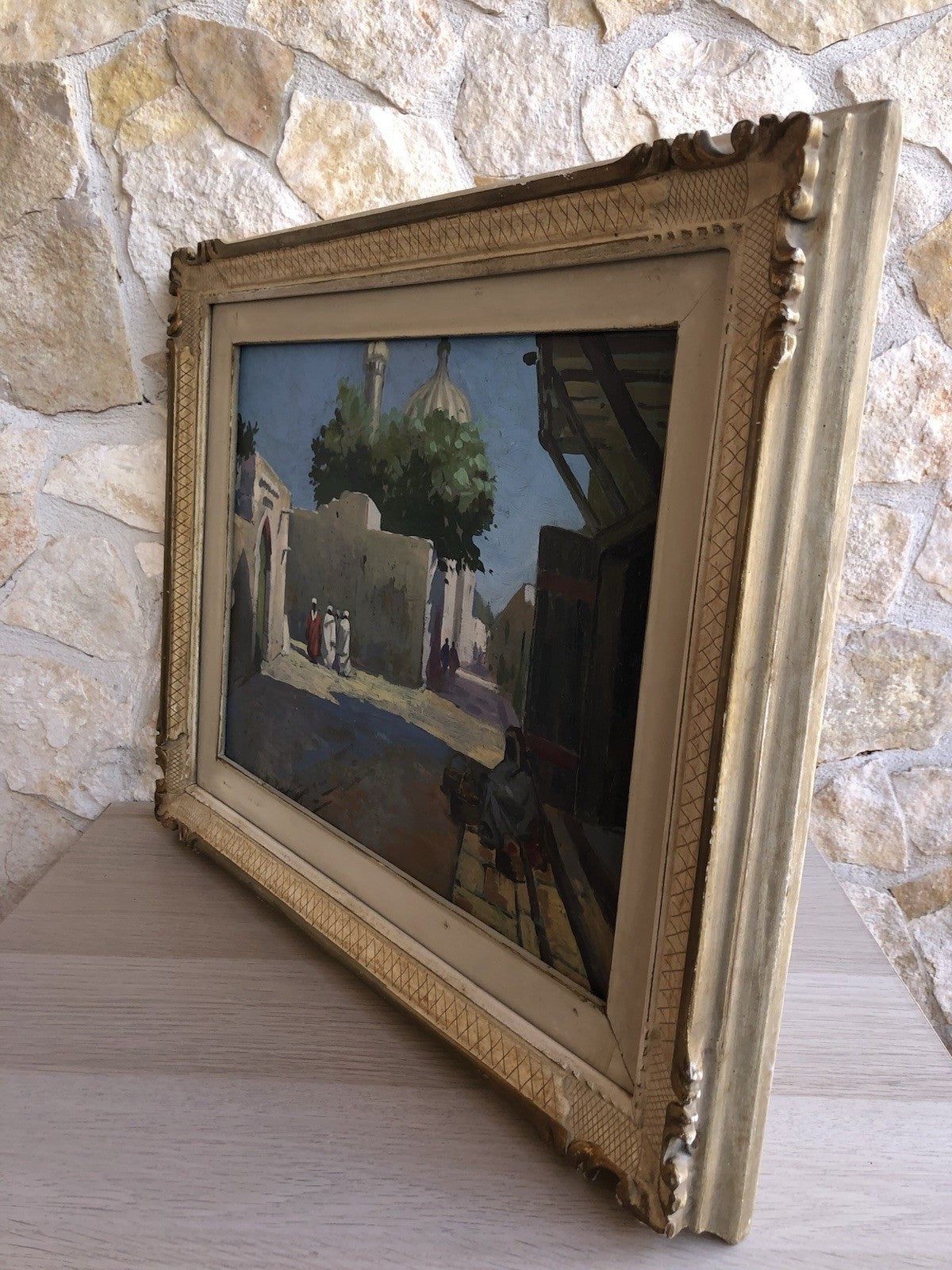 Quadro -Oriente- dipinto a olio su tavoletta