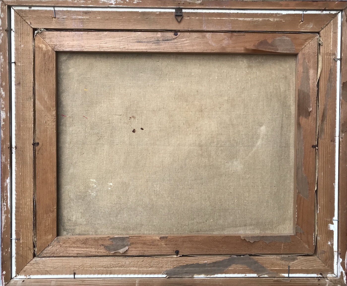 QUADRO VINTAGE -VASO CON GERANI-DIPINTO A OLIO SU TELA
