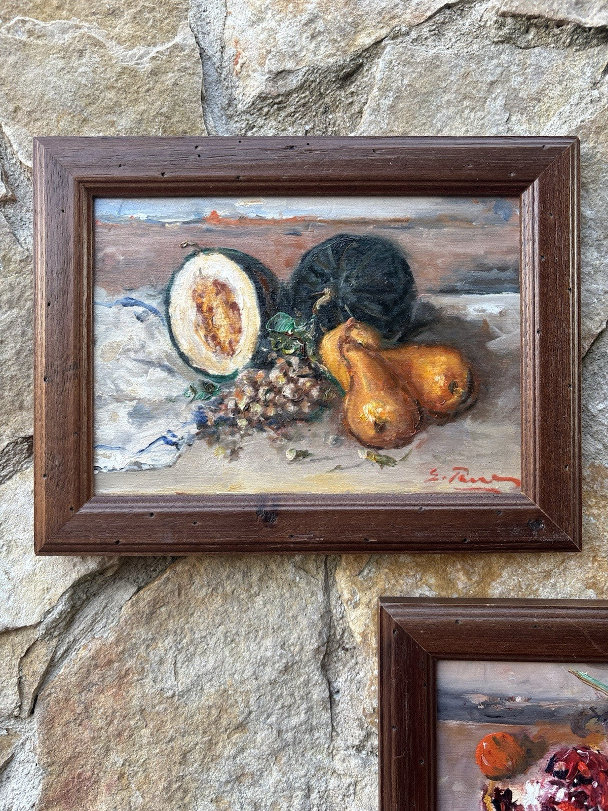 Tris di quadri -Natura Morta- Giovanni Pane- dipinti a olio