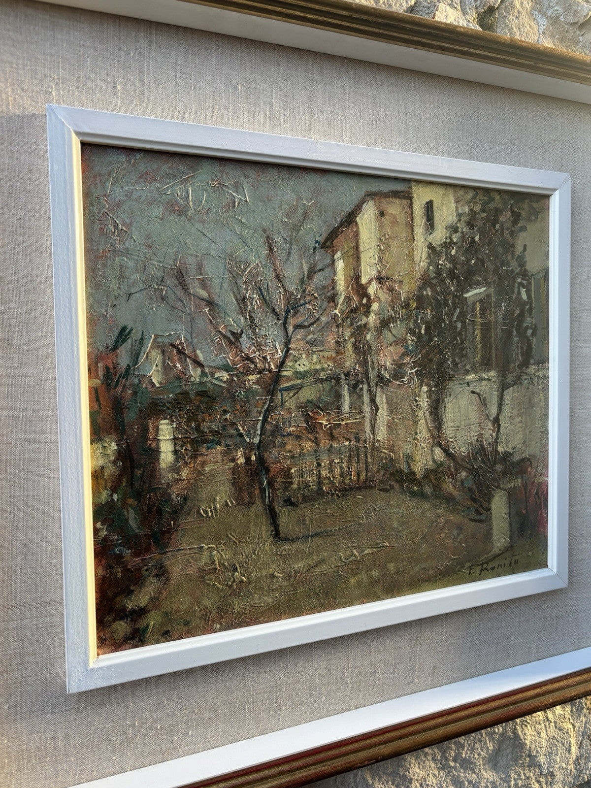 Quadro -Il Giardino Di Casa- dipinto a olio