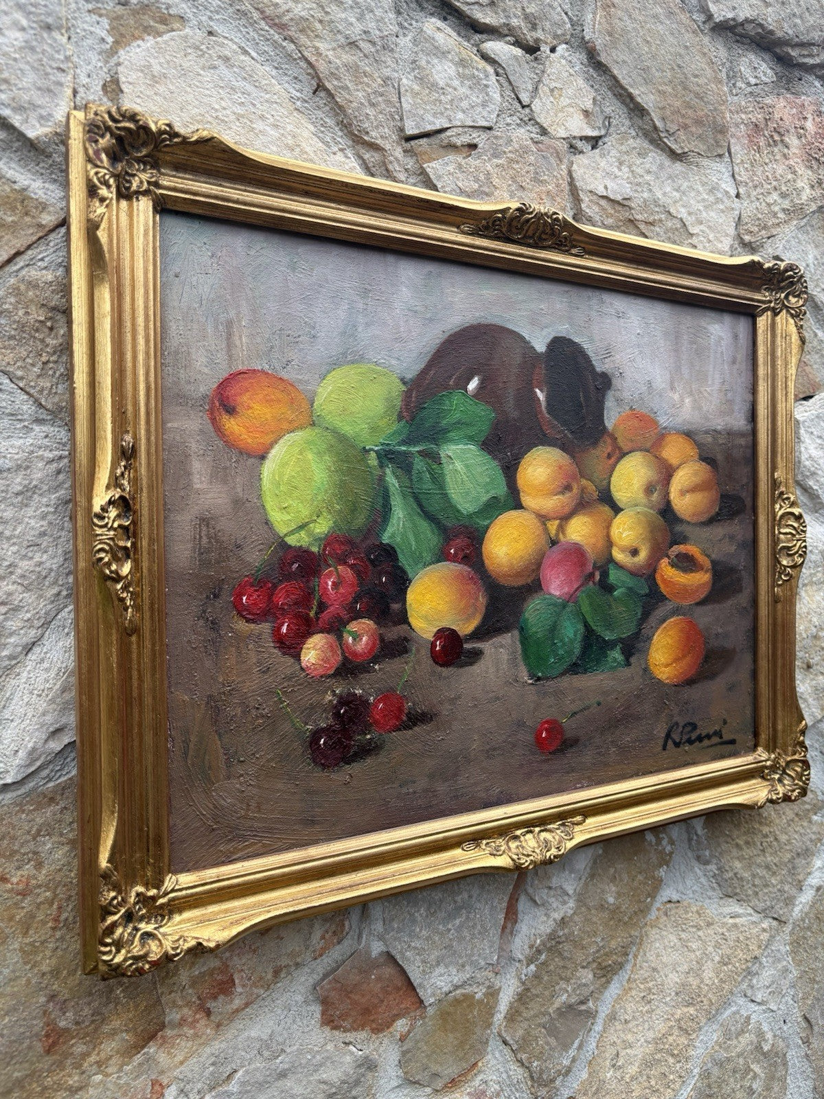 Quadro -Natura Morta- Raffaele Pucci dipinto a olio su tela