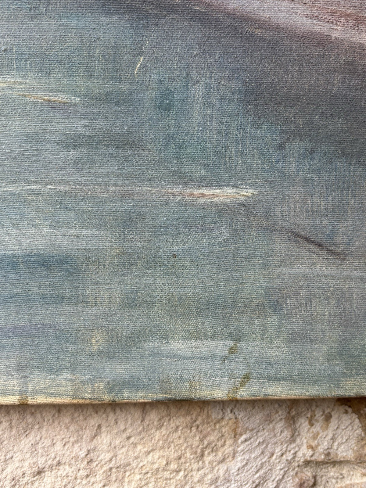 Quadro -Barche Al Porto- dipinto a olio su tela