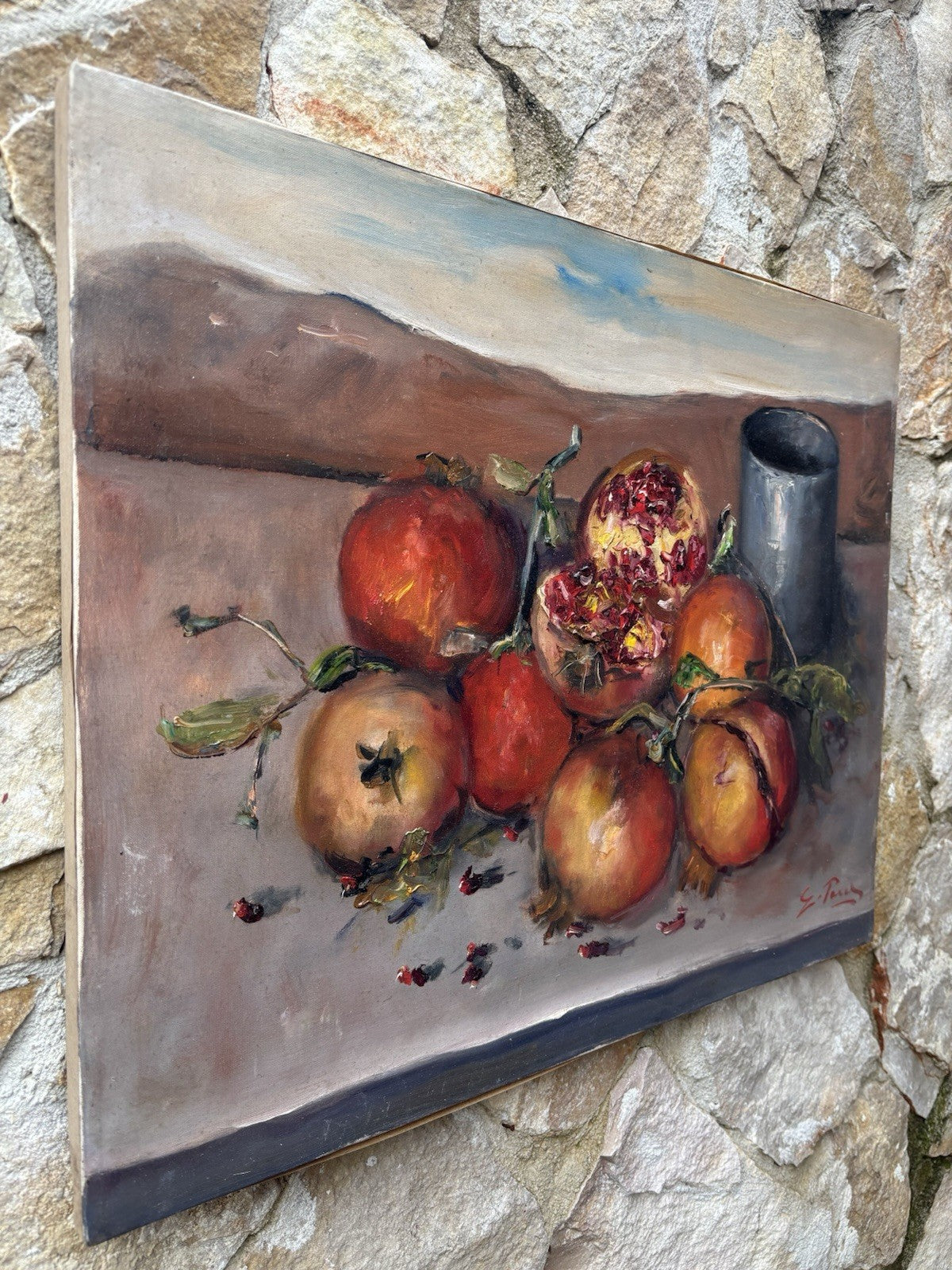 Quadro -Natura Morta- Giovanni Pane dipinto a olio su tela