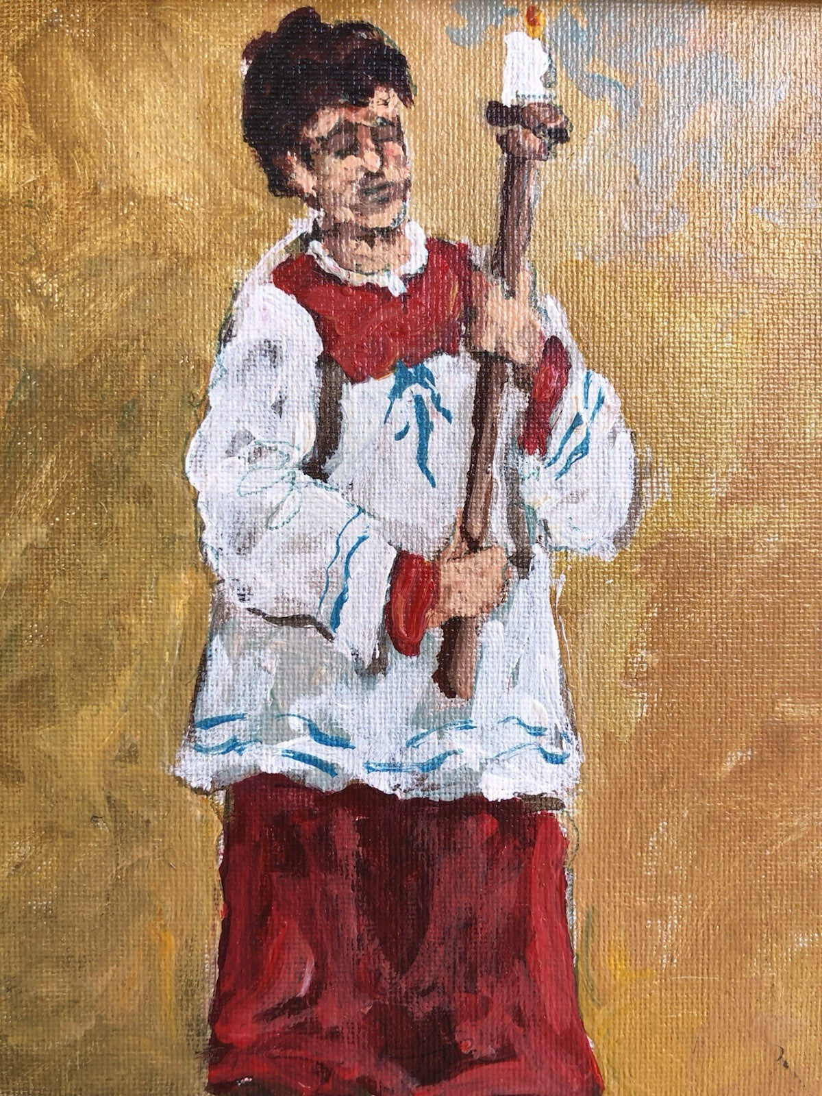 Quadro -Chierichetto- dipinto a olio