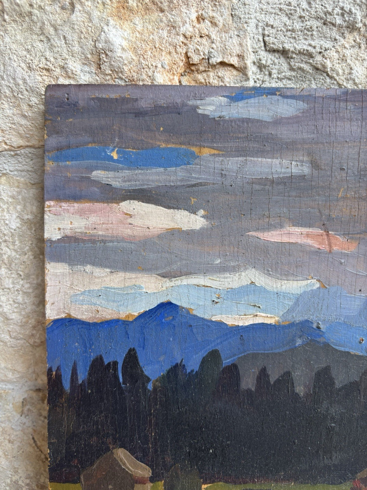 Quadro -Paesaggio- Domenico De Vanna dipinto a olio su tavola