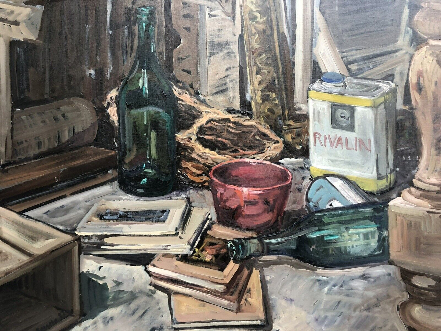 Quadro -Natura Morta- dipinto a olio su tela