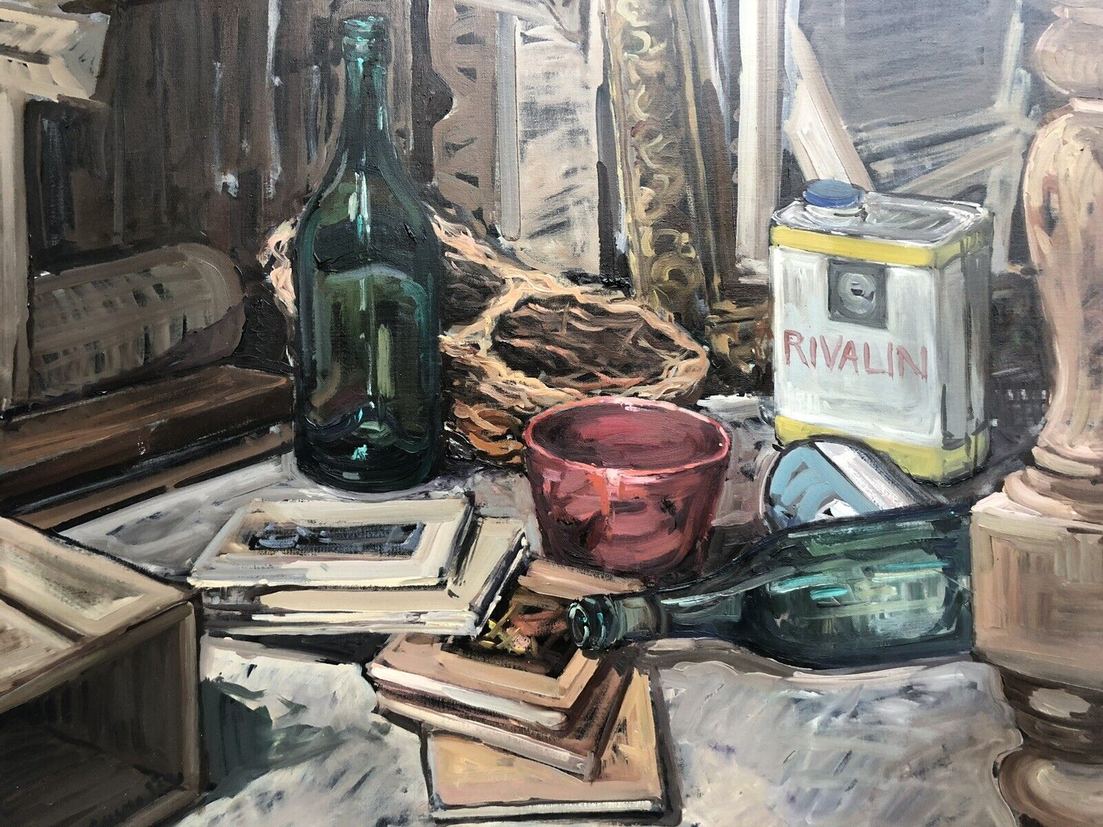 Quadro -Natura Morta- dipinto a olio su tela