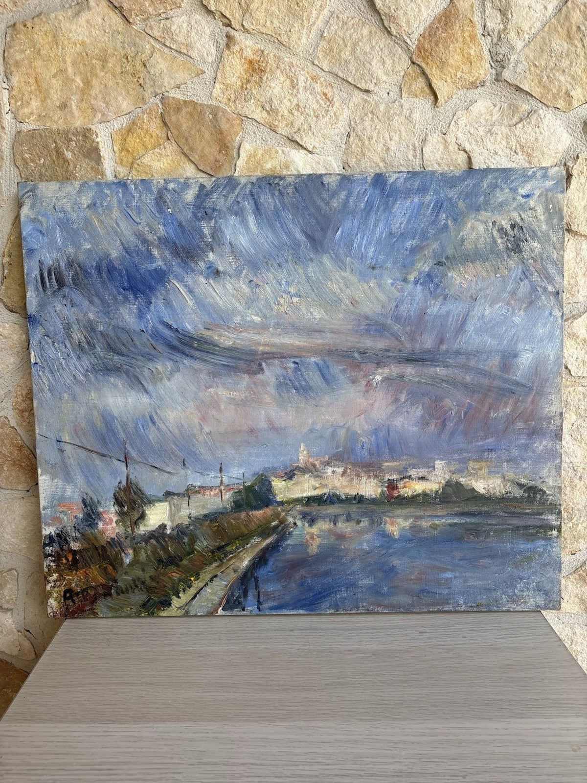 Quadro -Paesaggio- Amerigo Tamburrini dipinto a olio su tela