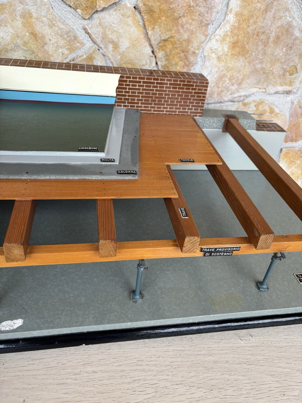 Modello Architettonico Didattico Vintage V.Toffoli E Figli