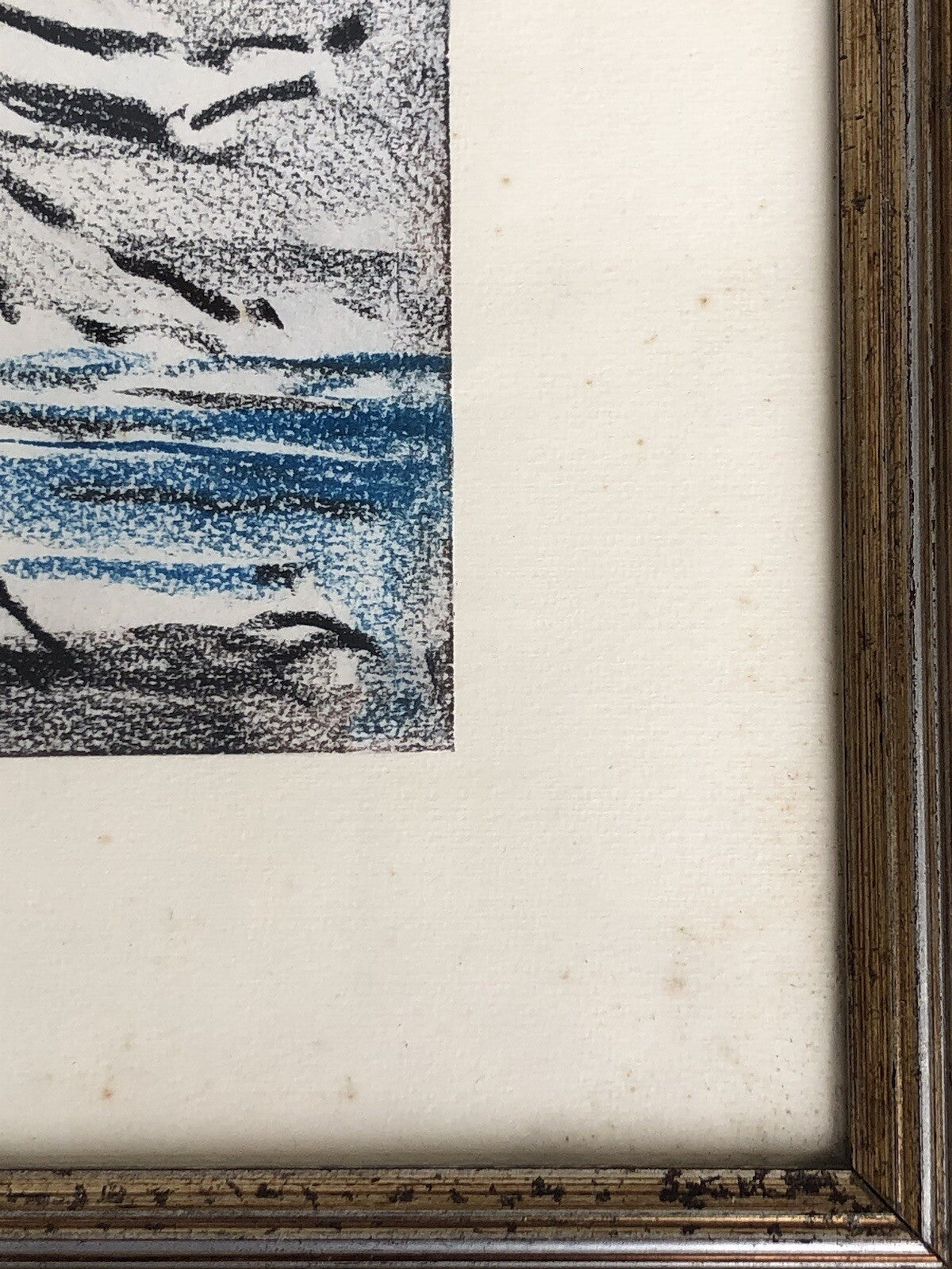 Quadro vintage -Paesaggio Con Figure- dipinto a tecnica Mista