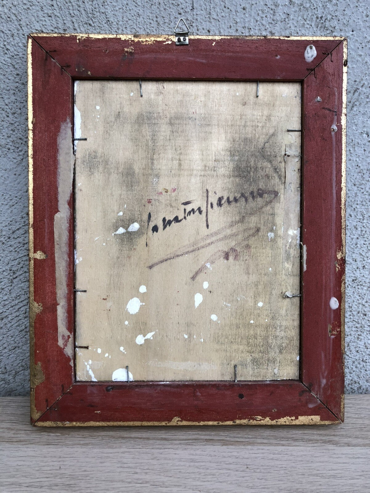 Quadro -Clown- dipinto a olio su tavoletta