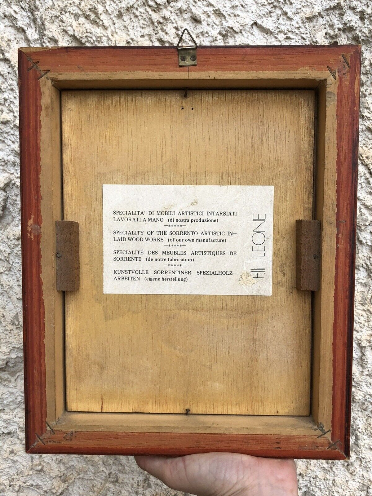 Quadro Vintage Marina Intarsio In Legno Sorrentino