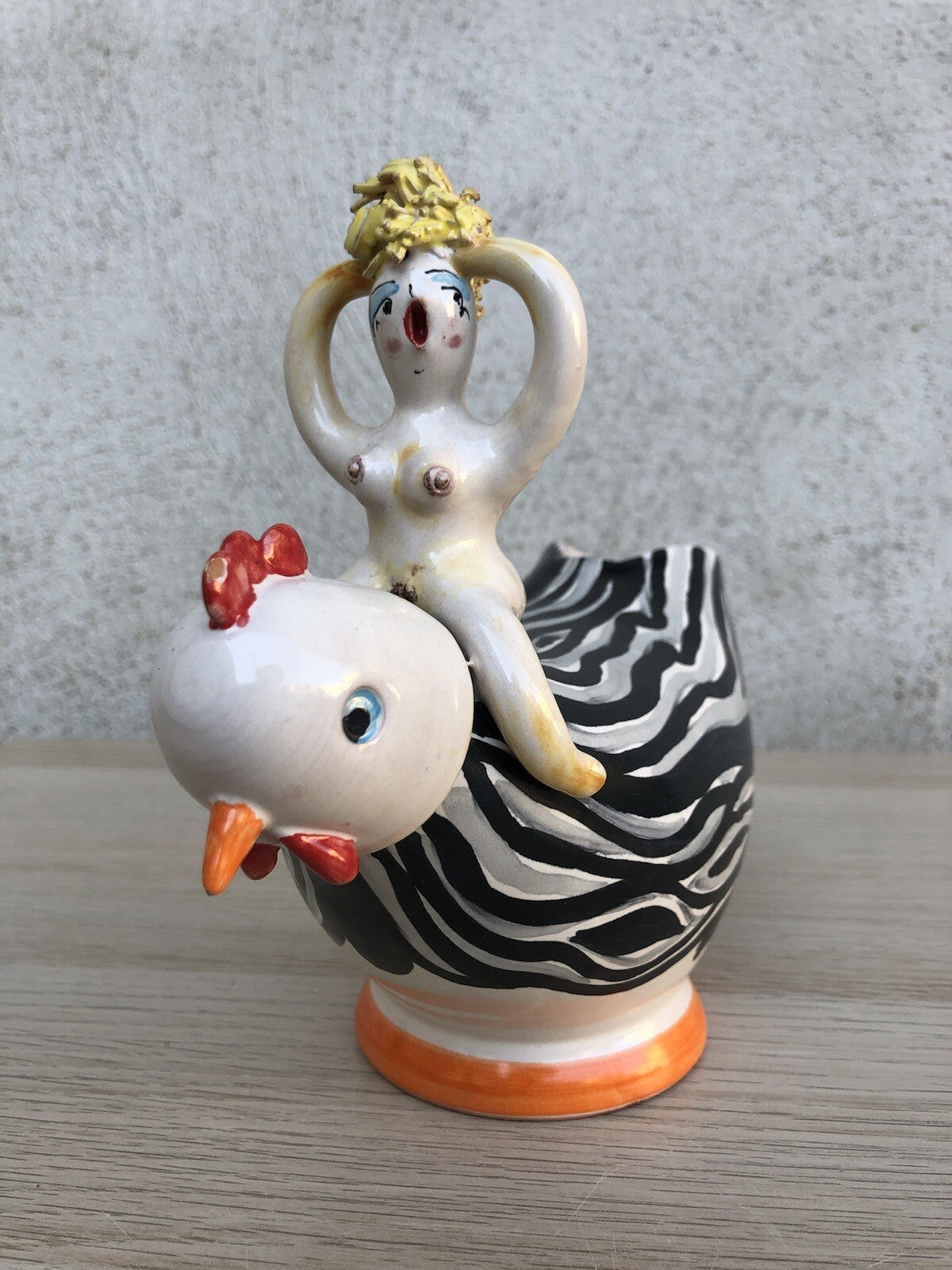 Scultura Vaso Vintage In Ceramica