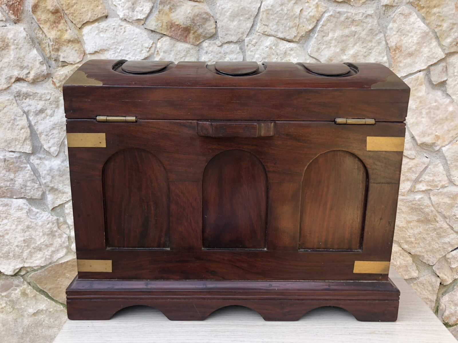 Baule Scrigno Vintage In Legno