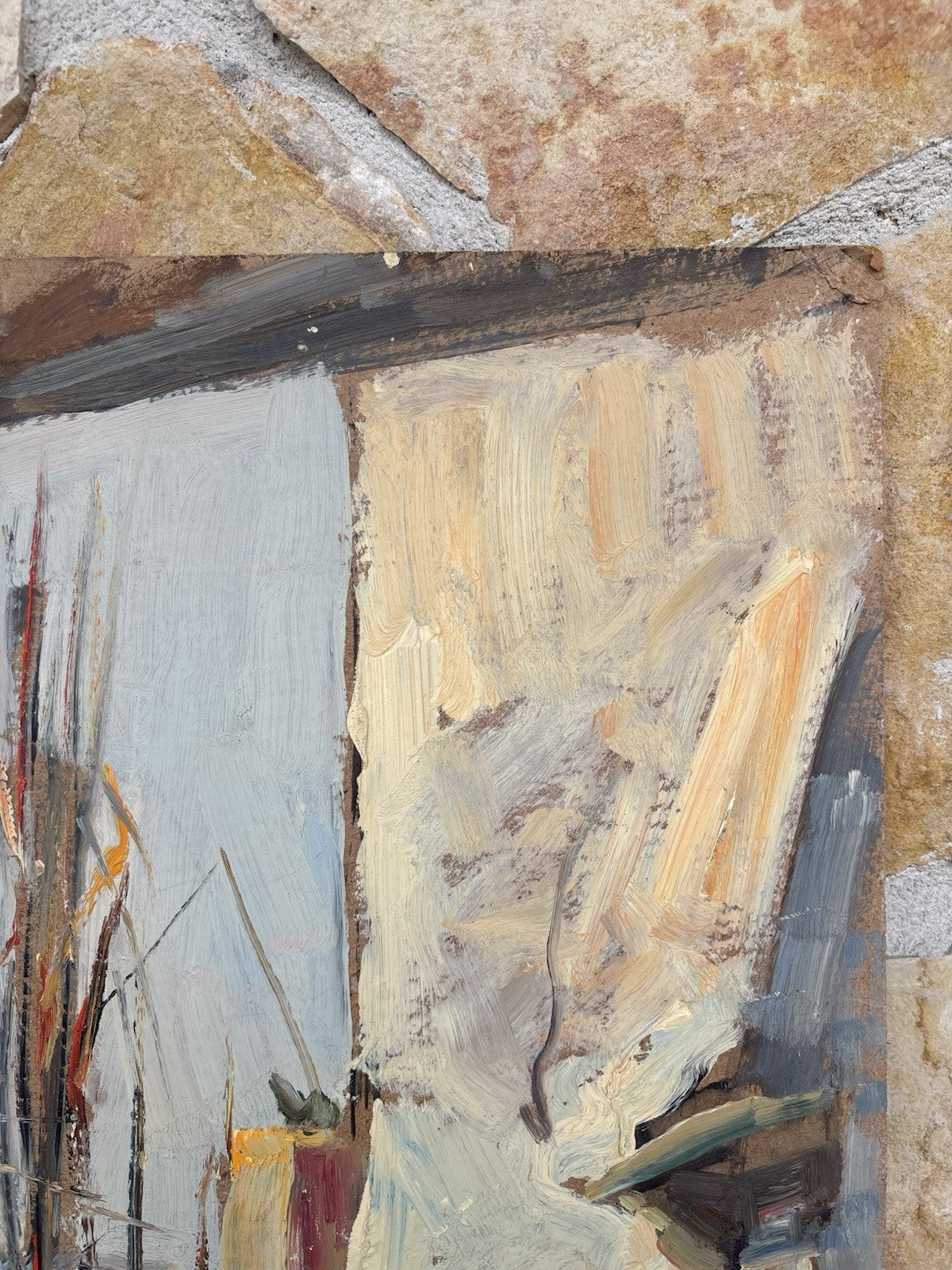 Quadro -Paesaggio Con Casolare- Edmondo Di Napoli- dipinto a olio