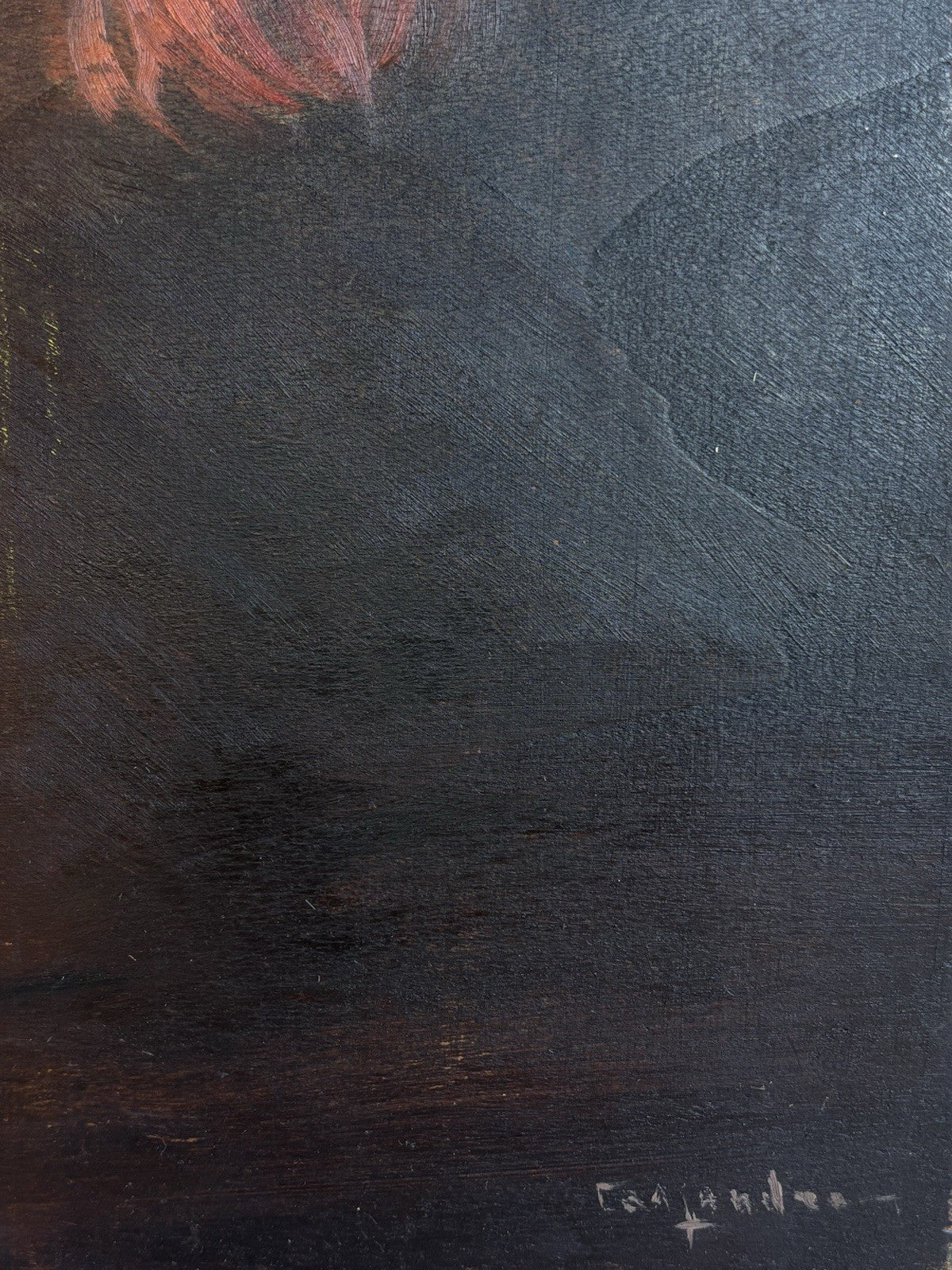 Quadro -Vaso Con Fiori- Augusto Cassandro dipinto a olio su tavoletta