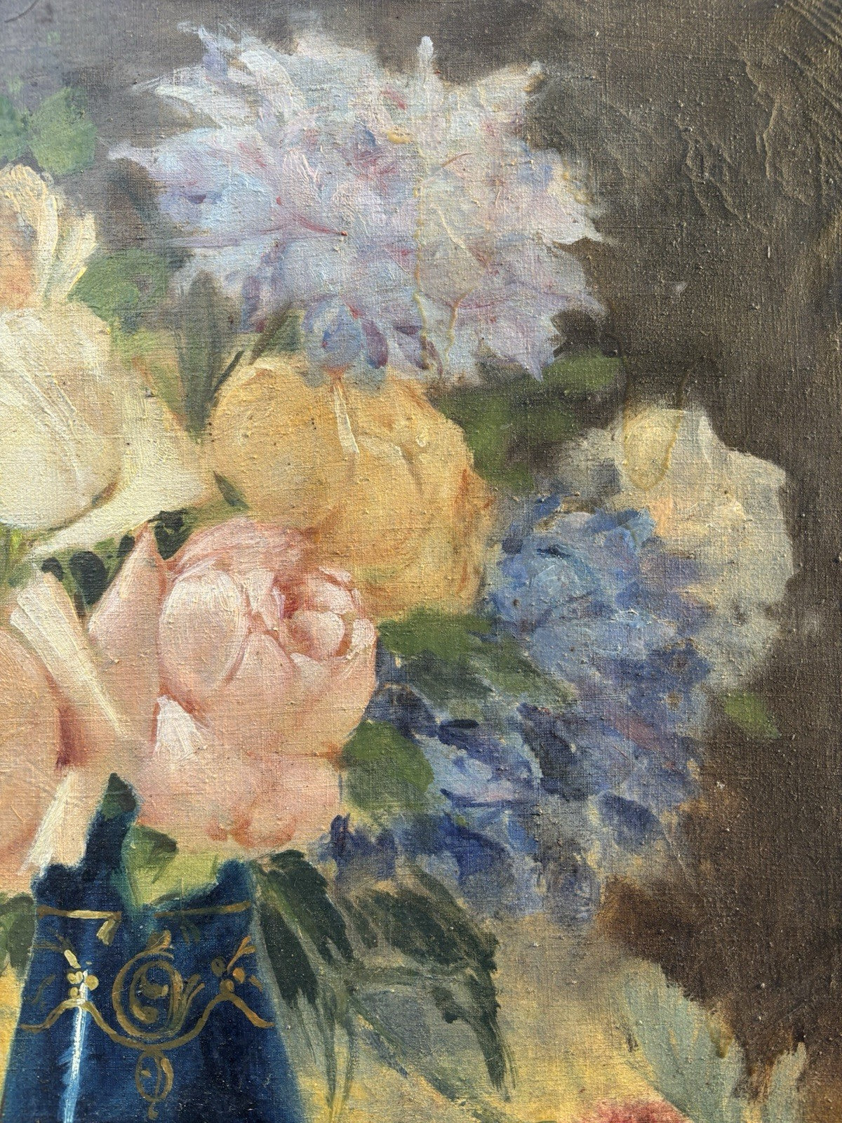 Quadro antico -Vaso Con Fiori- Giuseppe Alberto Cocco dipinto a olio su tela
