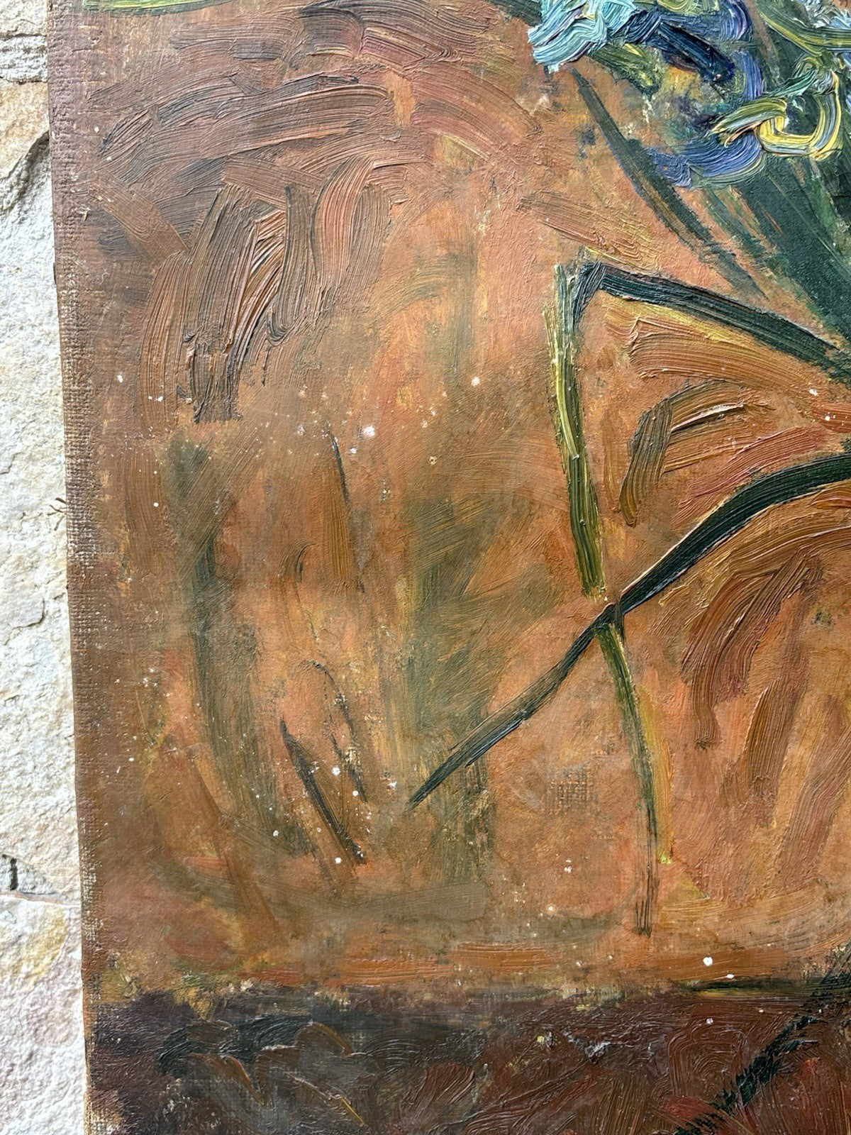 Quadro antico -Vaso Con Fiori- Manilo Giarrizzo- dipinto a olio su tela