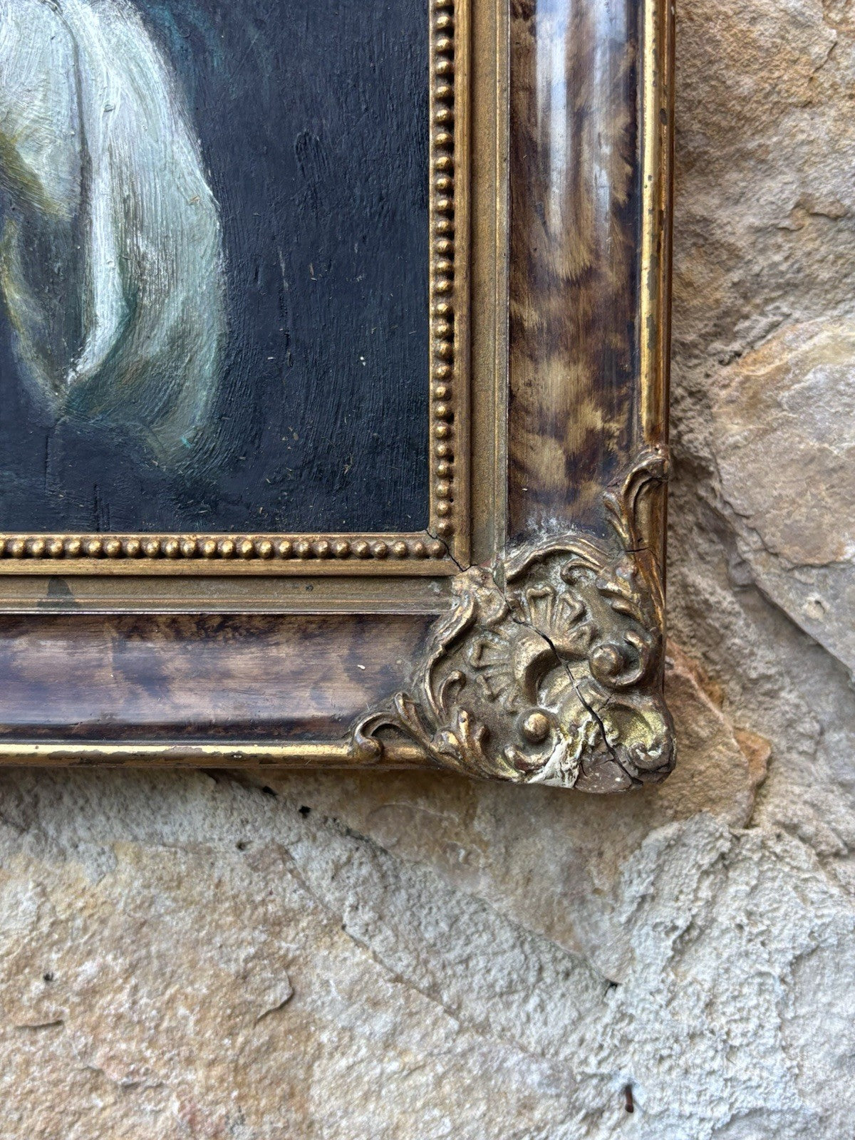 Quadro antico -Madonna- dipinto a olio su tavola