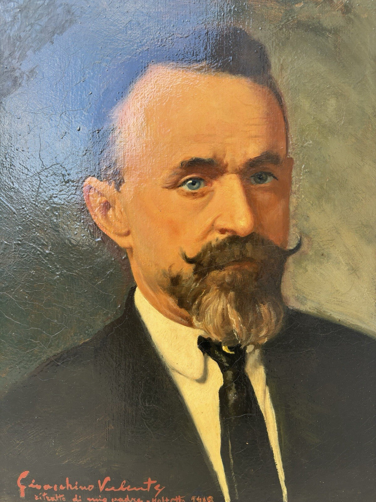 Quadro antico -Ritratto- dipinto a olio su tela